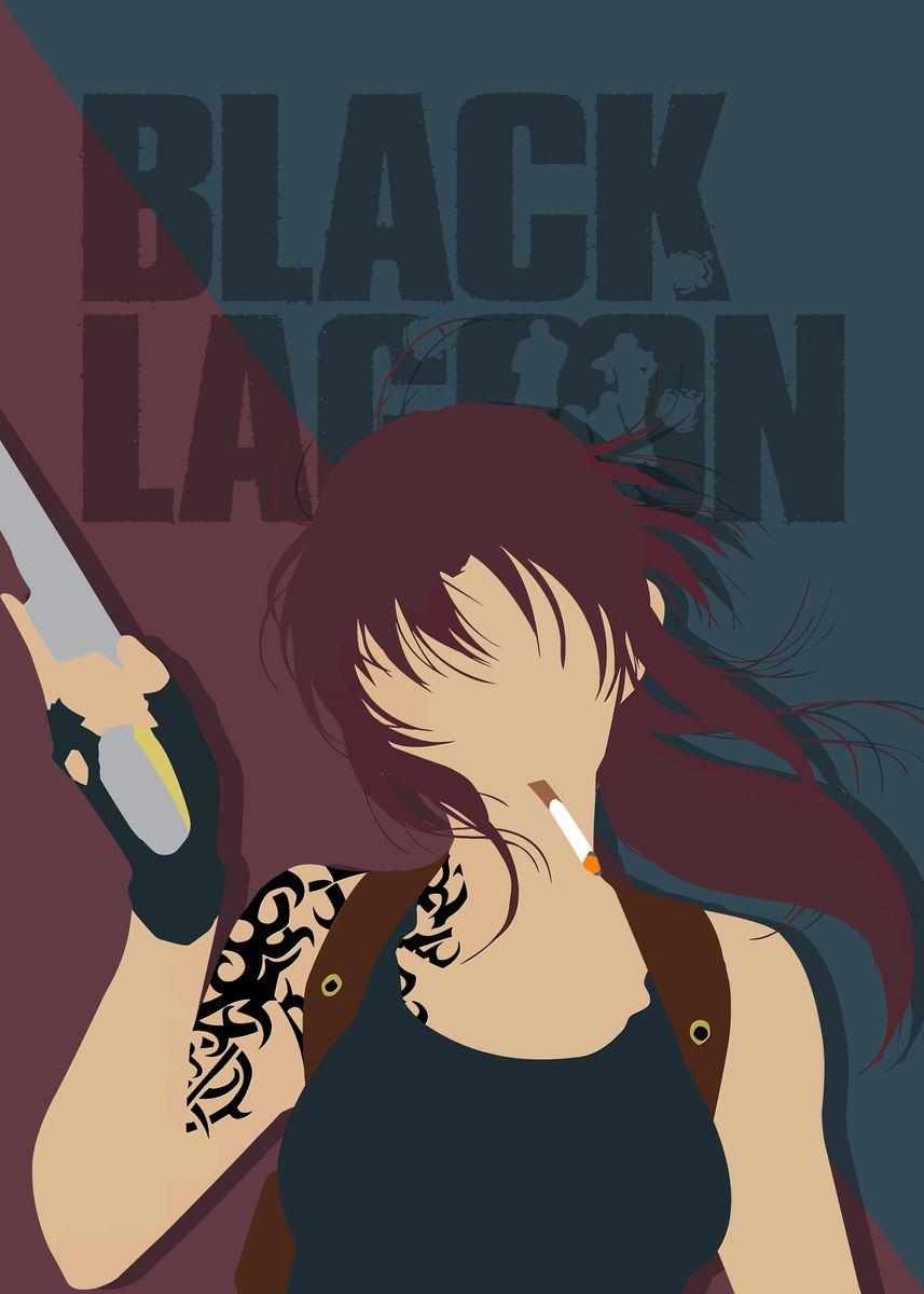857x1200 Minimal Revy Black Lagoon' Poster