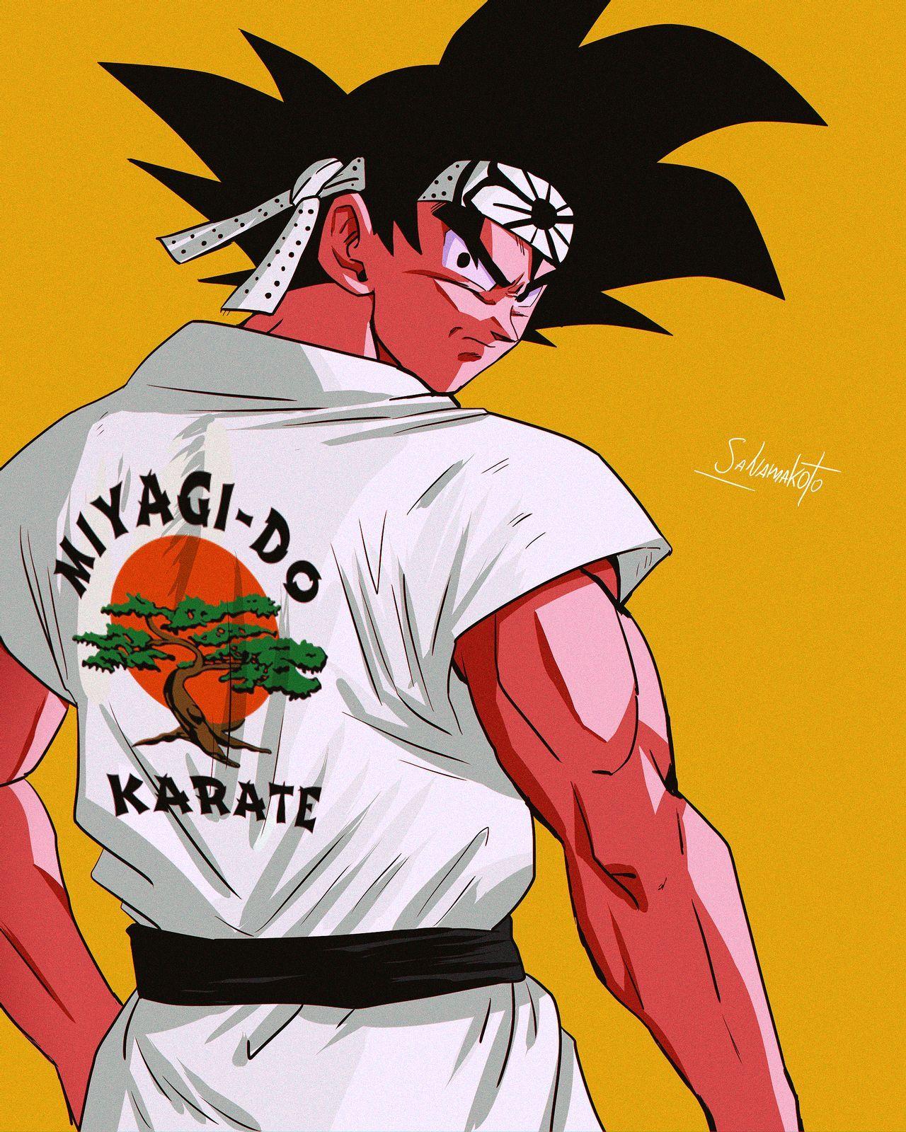 1280x1600 Goku Miyagi Do Karate. Cobra kai wallpaper, Karate, Anime dragon ball super