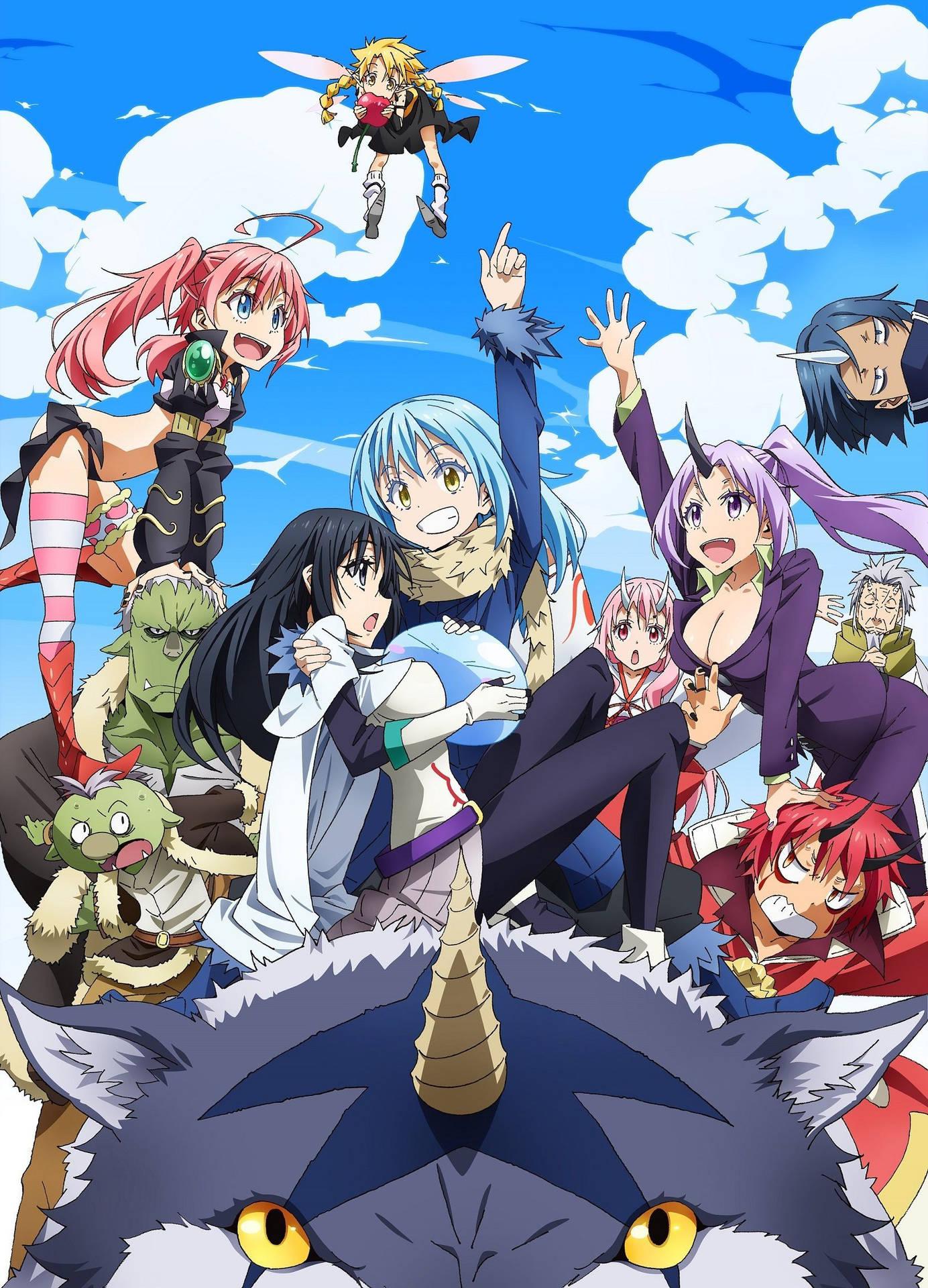 1384x1920 That Time I Got Reincarnated As A Slime Wallpaper