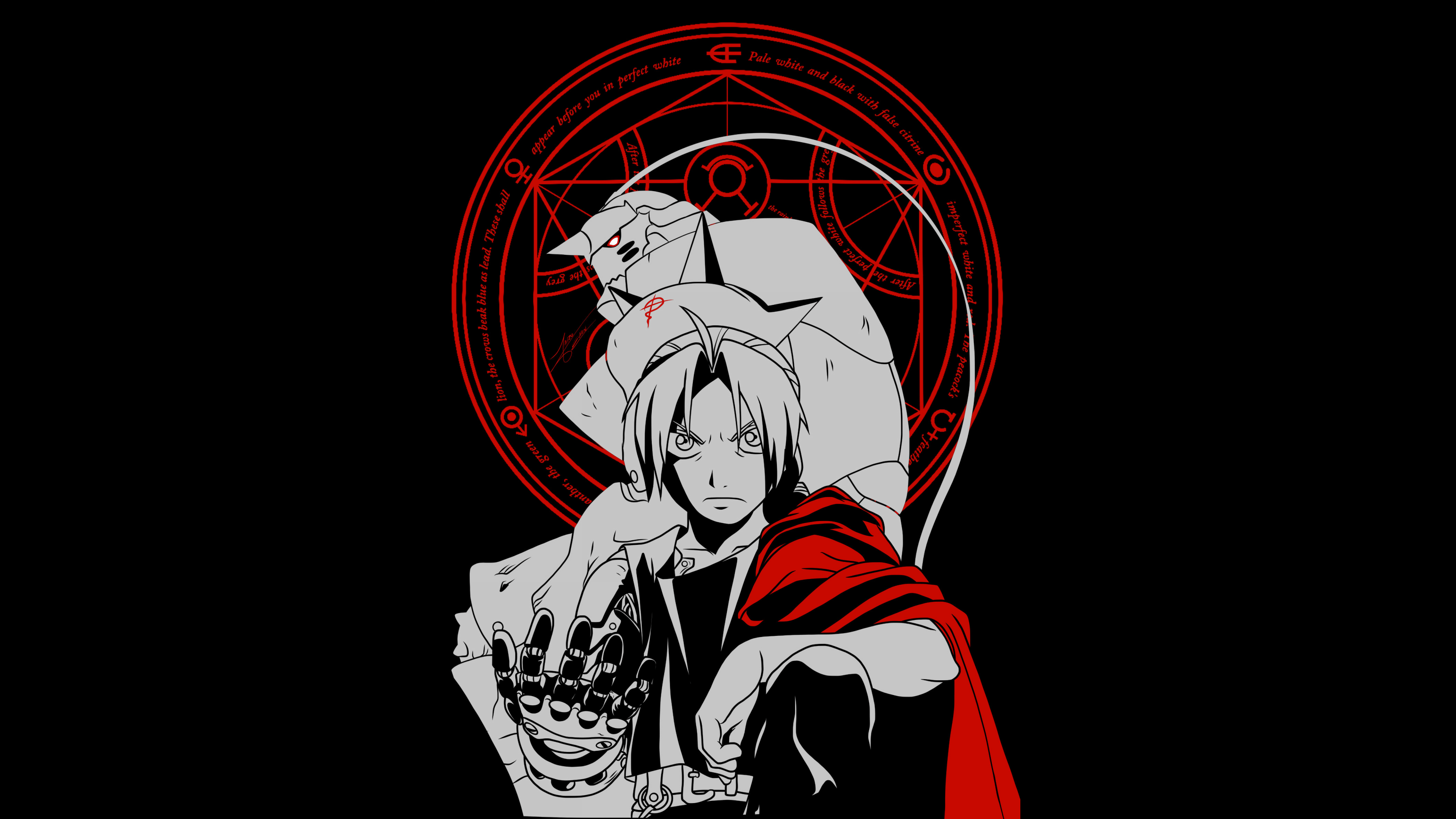 3840x2160 Edward Elric Wallpaper 4K, AMOLED, Alphonse Elric, 5K