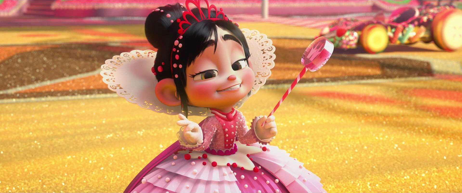 1919x804 Vanellope Von Schweetz Princess Dress Wallpaper