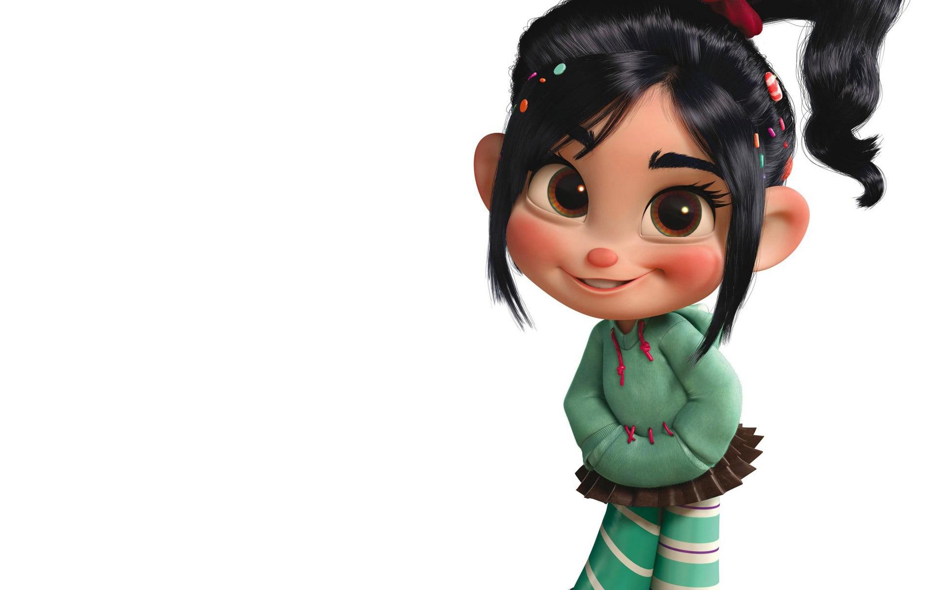 1920x1200 Wallpaper / vanellope, art and craft, schweetz, mood, girl, hairstyle, young women, cut out, women, 1080P, lifestyles, young adult, human representation, Ralph, indoors free download