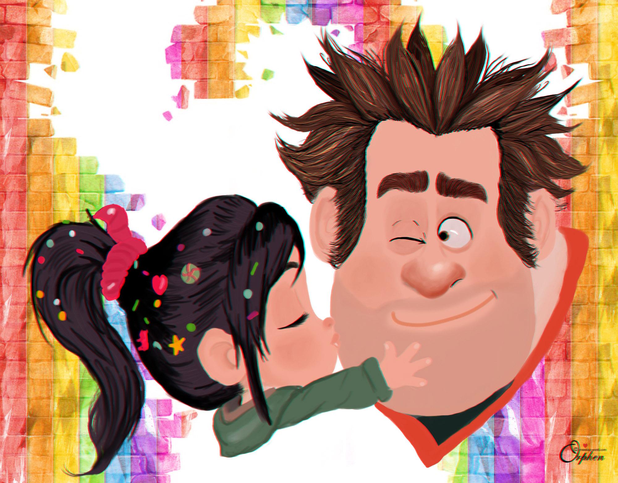 2000x1563 Wreck It Ralph Ralph Wreck It Ralph Vanellope Von Schweetz Wallpaper:2000x1563