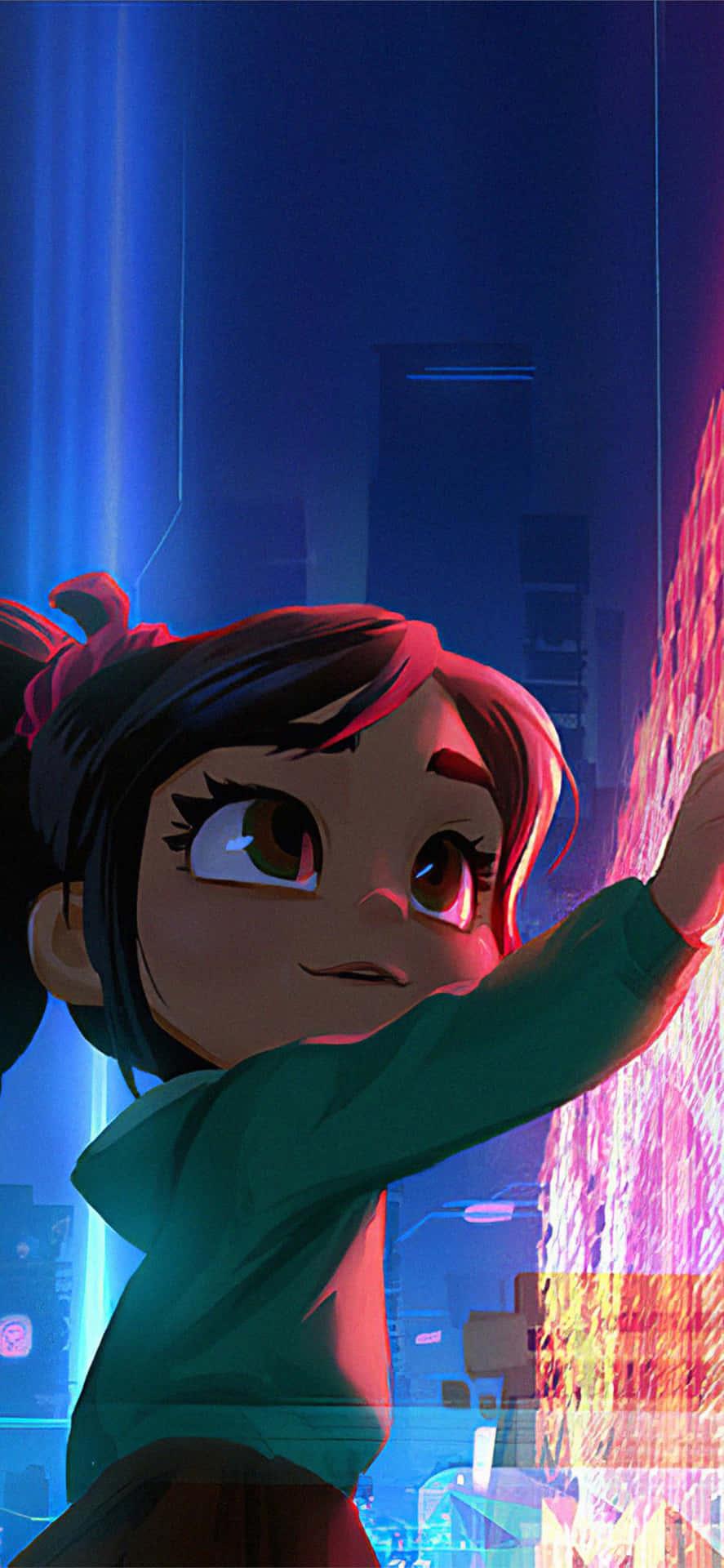 887x1920 Download Cute Vanellope Ralph Breaks The Internet Wallpaper