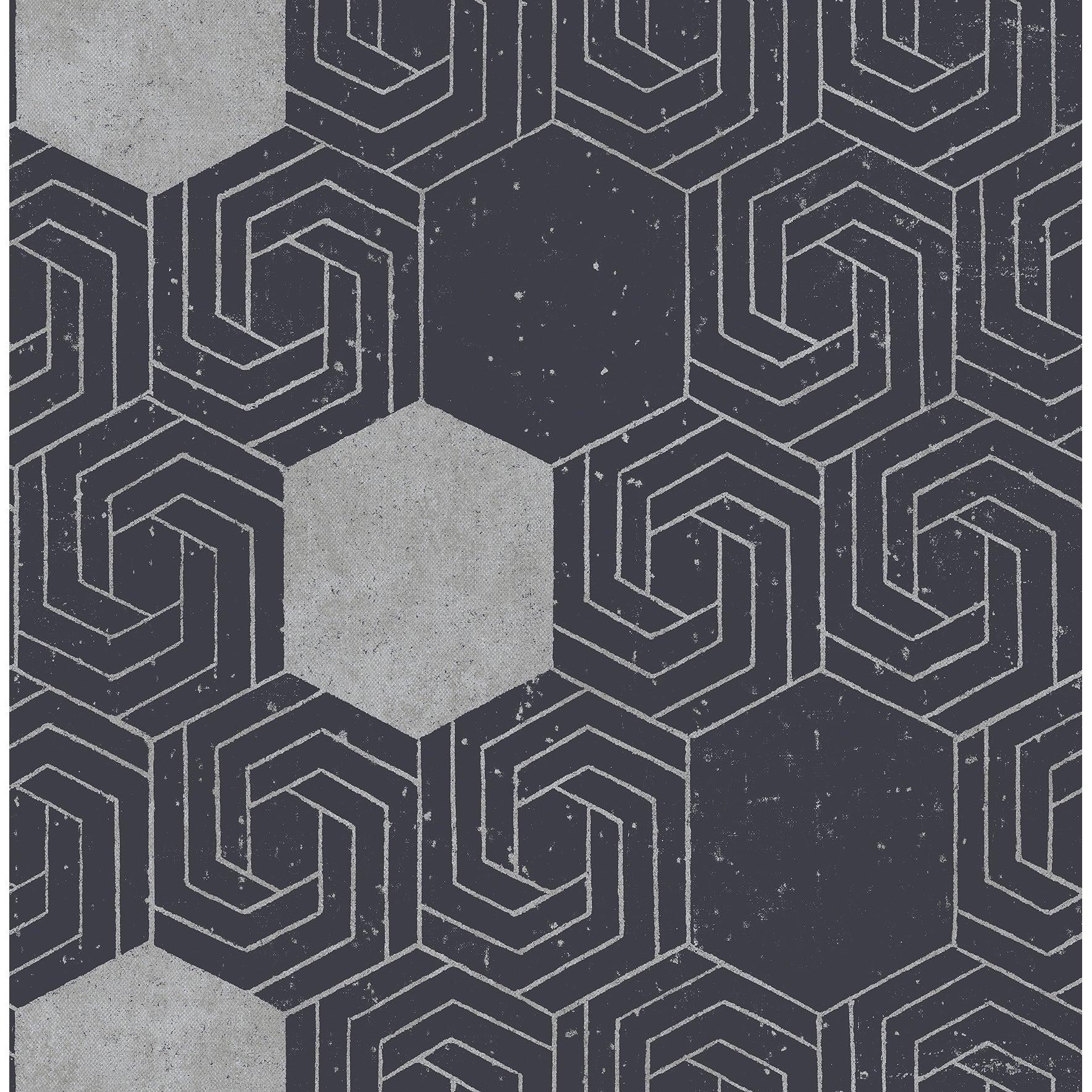 1768x1768 Gladstone Dark Green Geometric Wallpaper