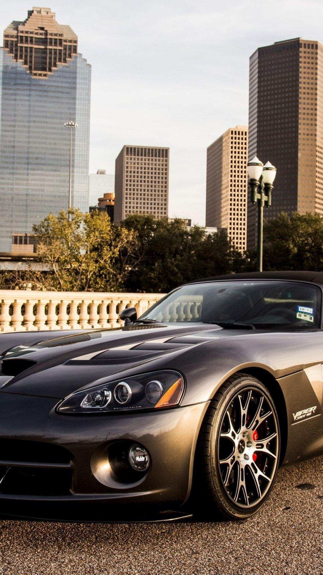 1080x1920 Download 1080x1920 Dodge Viper Convertible, Grey, Front View, Sport