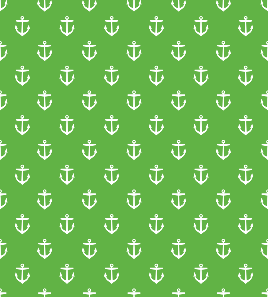 876x972 Kelly Green Anchors wallpaper