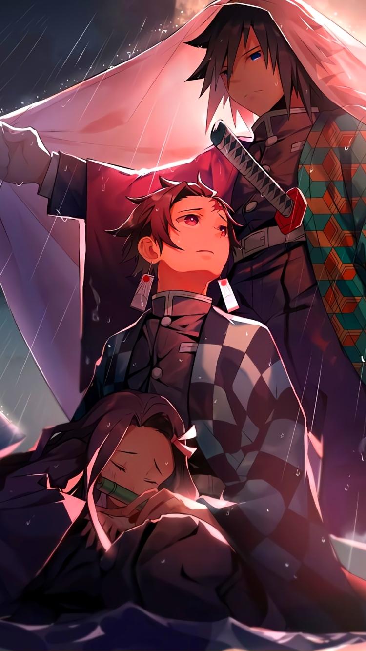 750x1334 Demon Slayer: Kimetsu no Yaiba Phone Wallpaper by 黒空