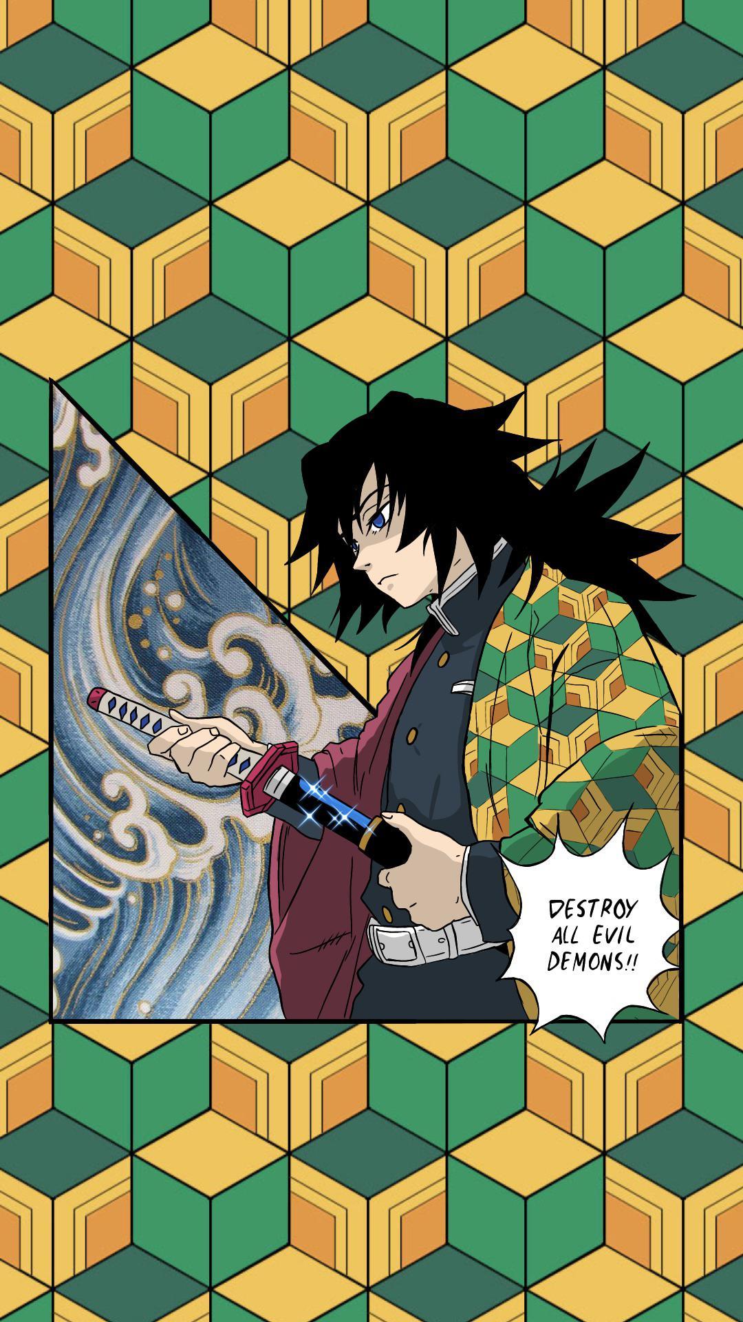 1080x1920 I started making phone wallpaper for the pillars! Here's Giyu!!