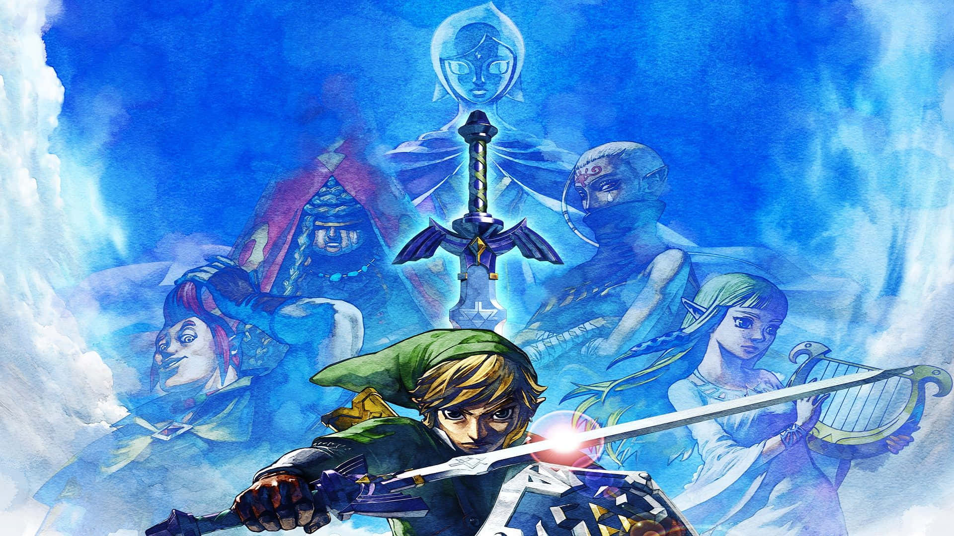 1920x1080 Download Link battling Ghirahim in The Legend of Zelda: Skyward Sword Wallpaper