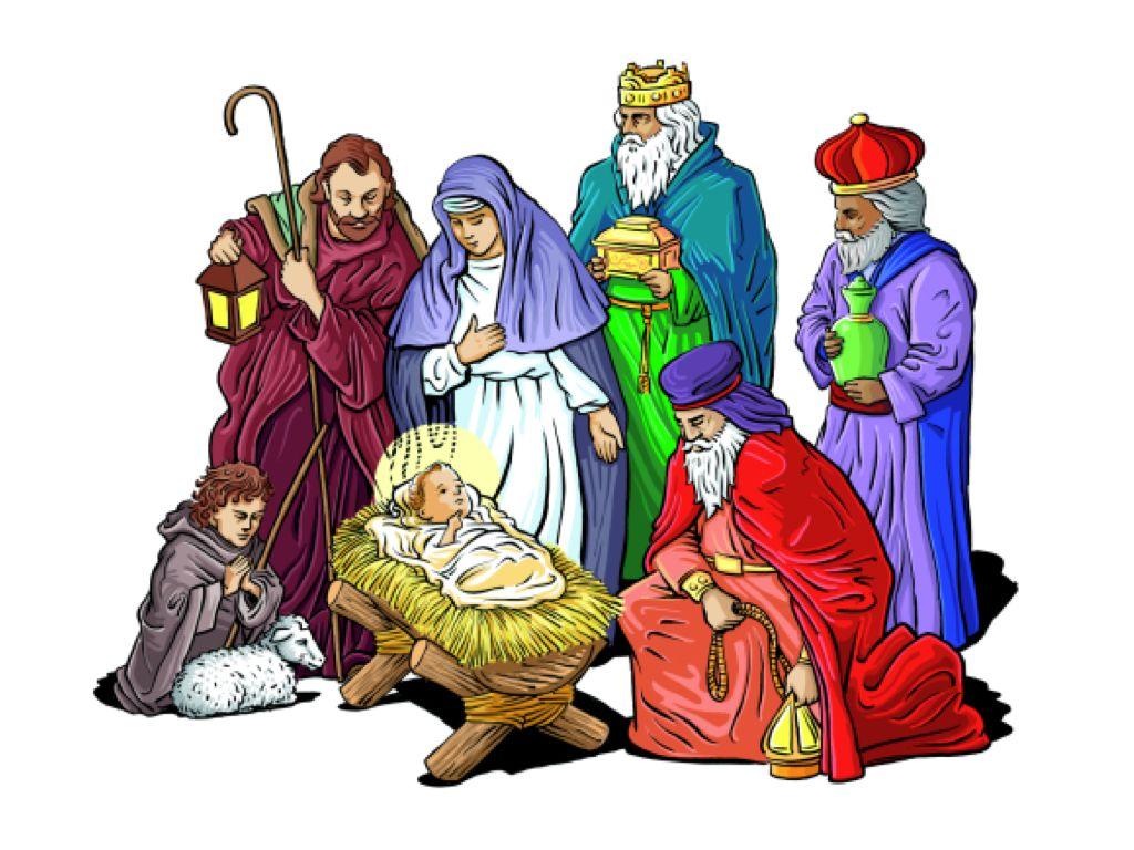 December Nativity Clip Art