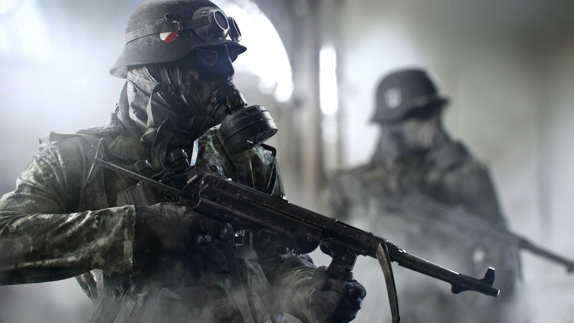 1920x1080 Wallpaper Battlefield V, Mp Gas Masks, World War Ii