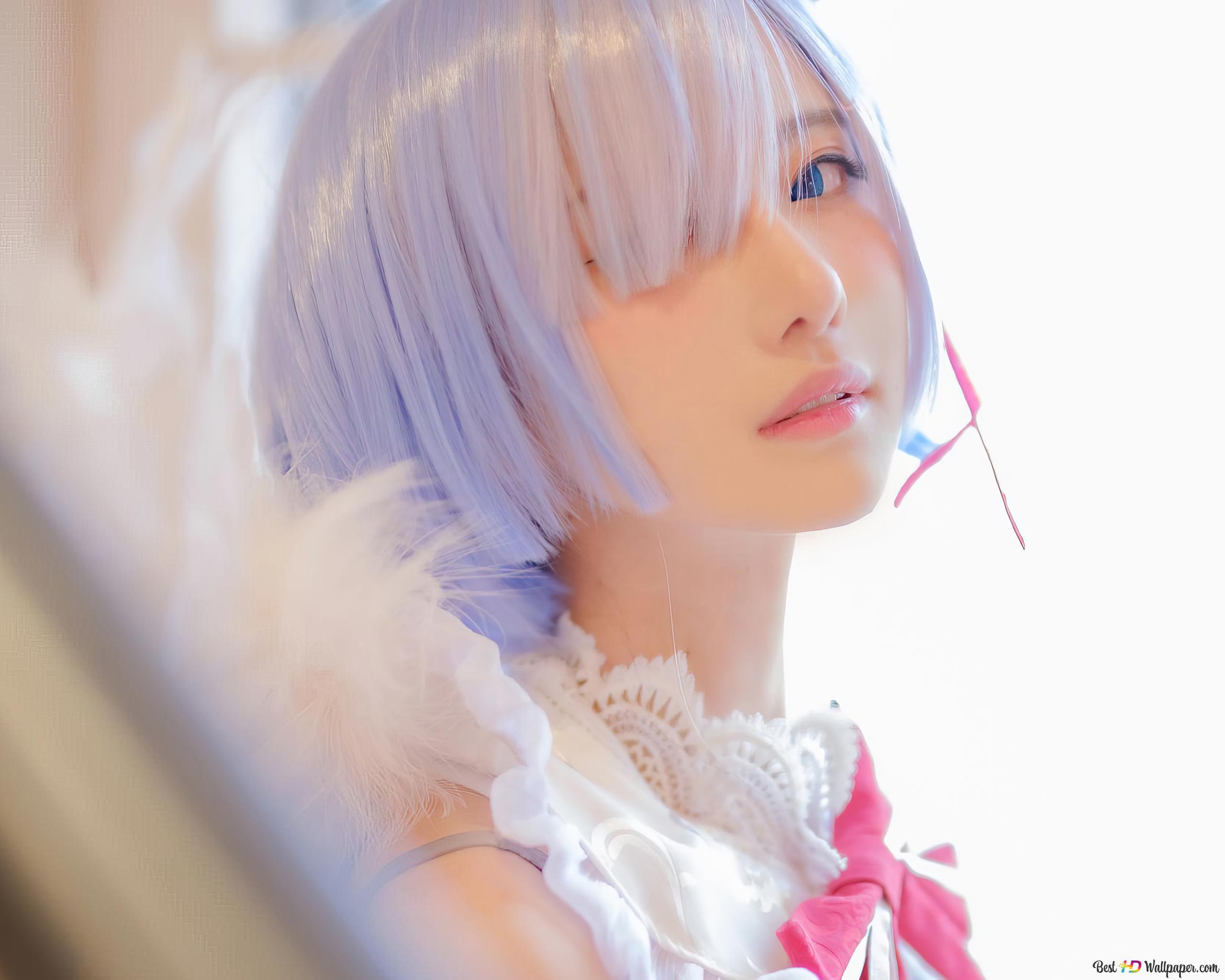2560x2048 Re: Zero (Cosplay Girl) 4K wallpaper download