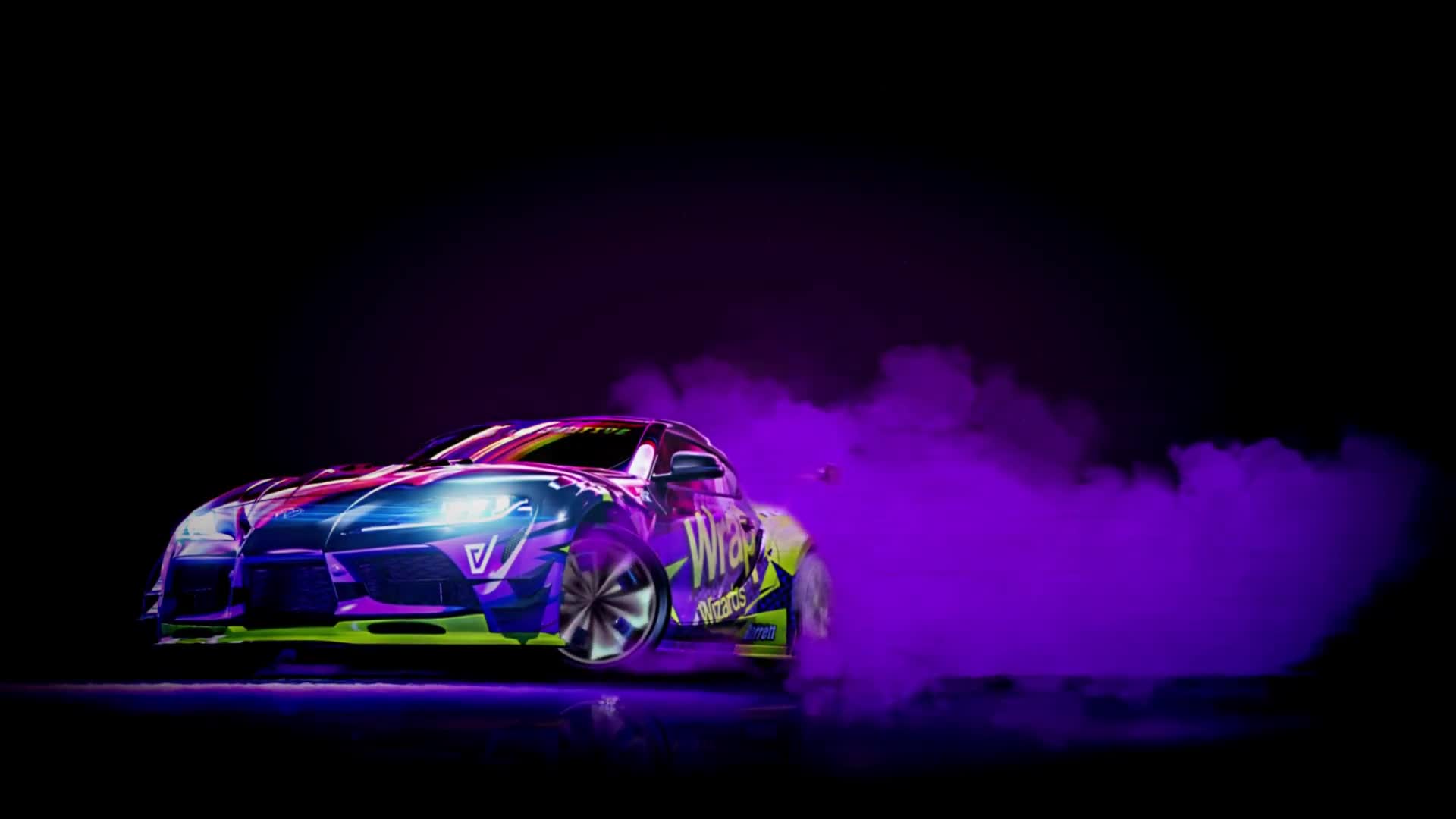 1920x1080 Toyota Supra / Drift / Smoke / 4K Desktop Wallpaper