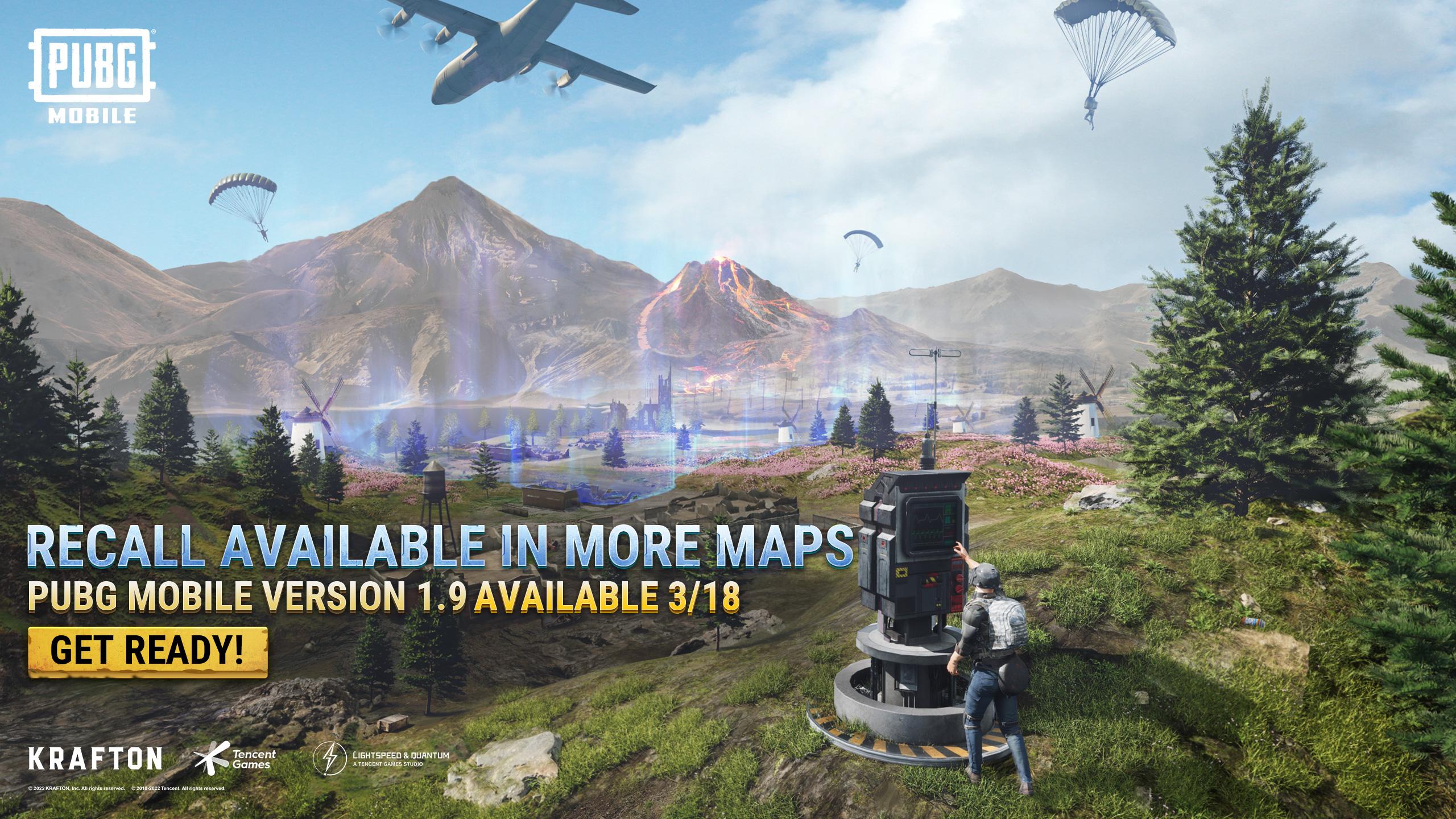 2560x1440 PUBG MOBILE recall system will be available on more maps in version 1.9 on March 18th!