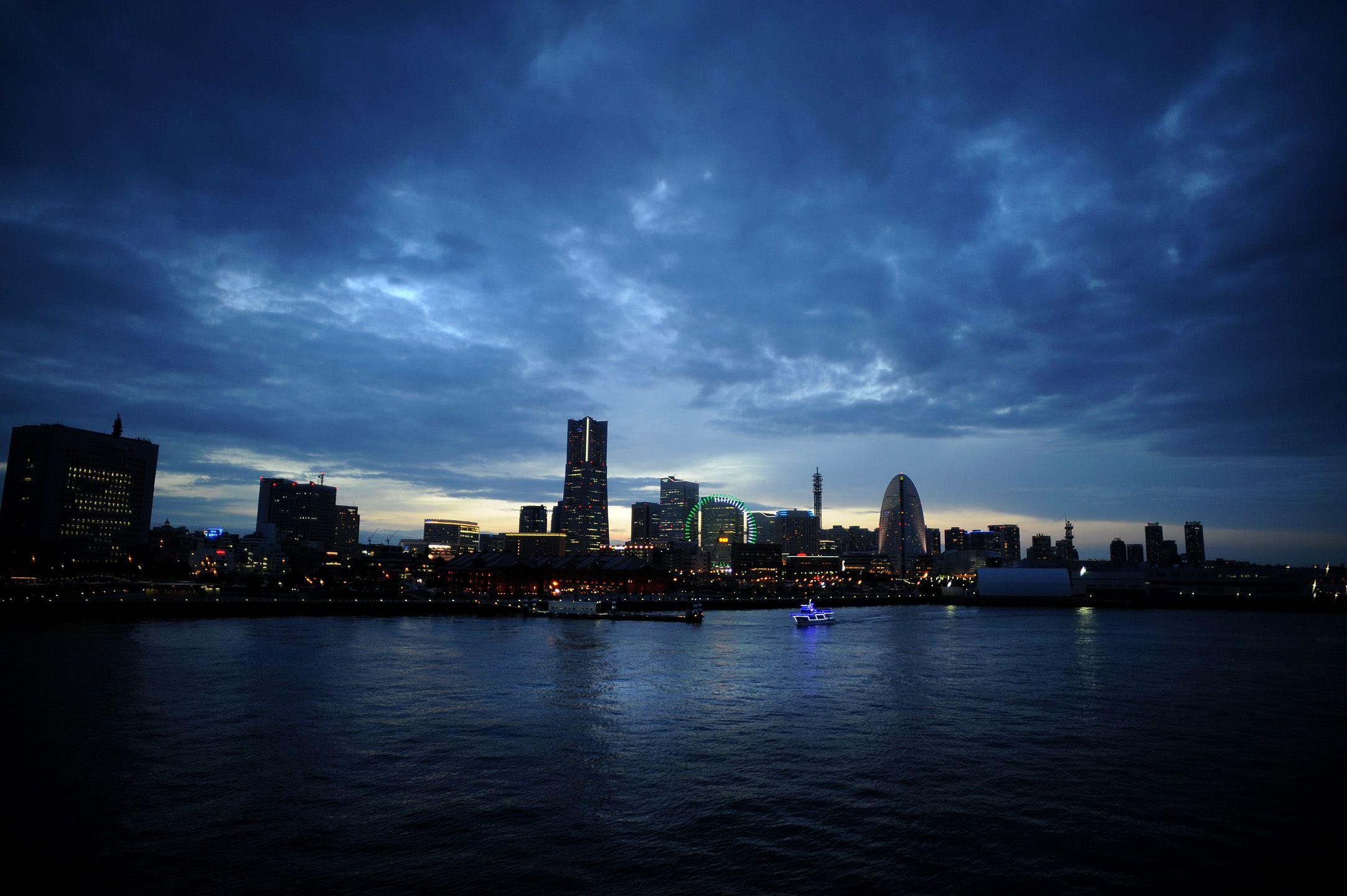 2164x1440 Yokohama Harbor at Night. Tokyobling's Blog