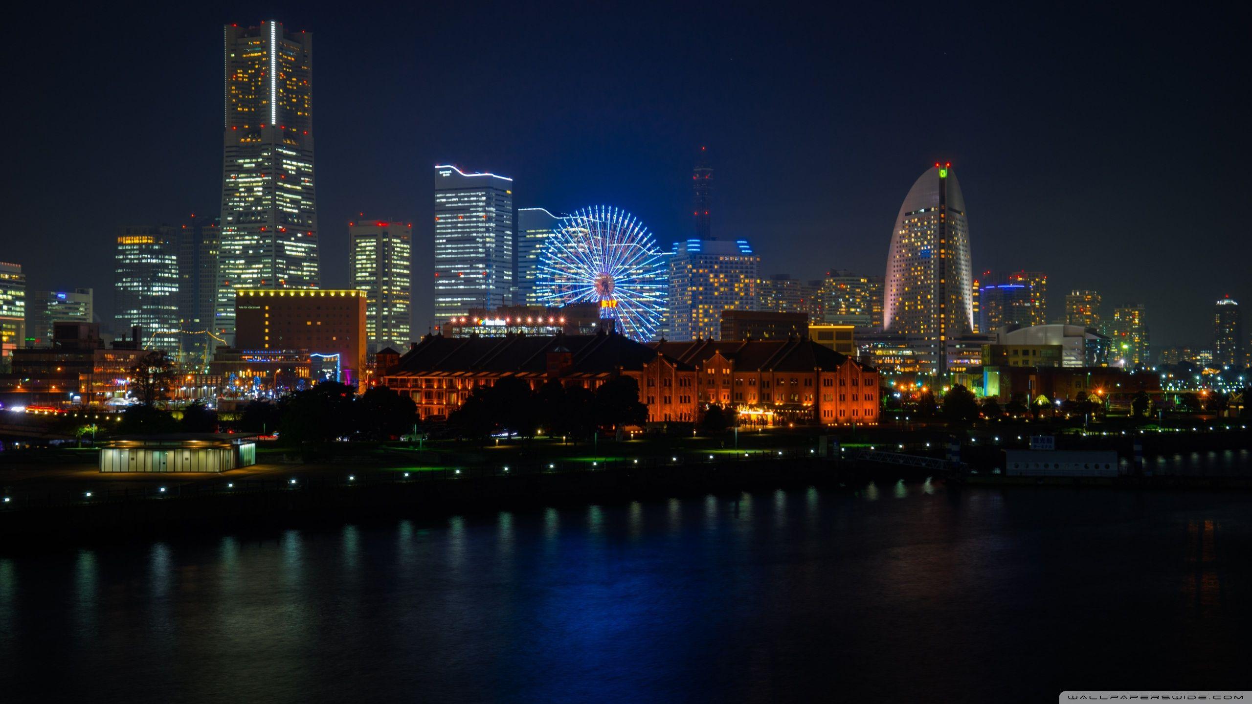 2560x1440 Yokohama Night ❤ 4K HD Desktop Wallpaper for 4K Ultra HD TV