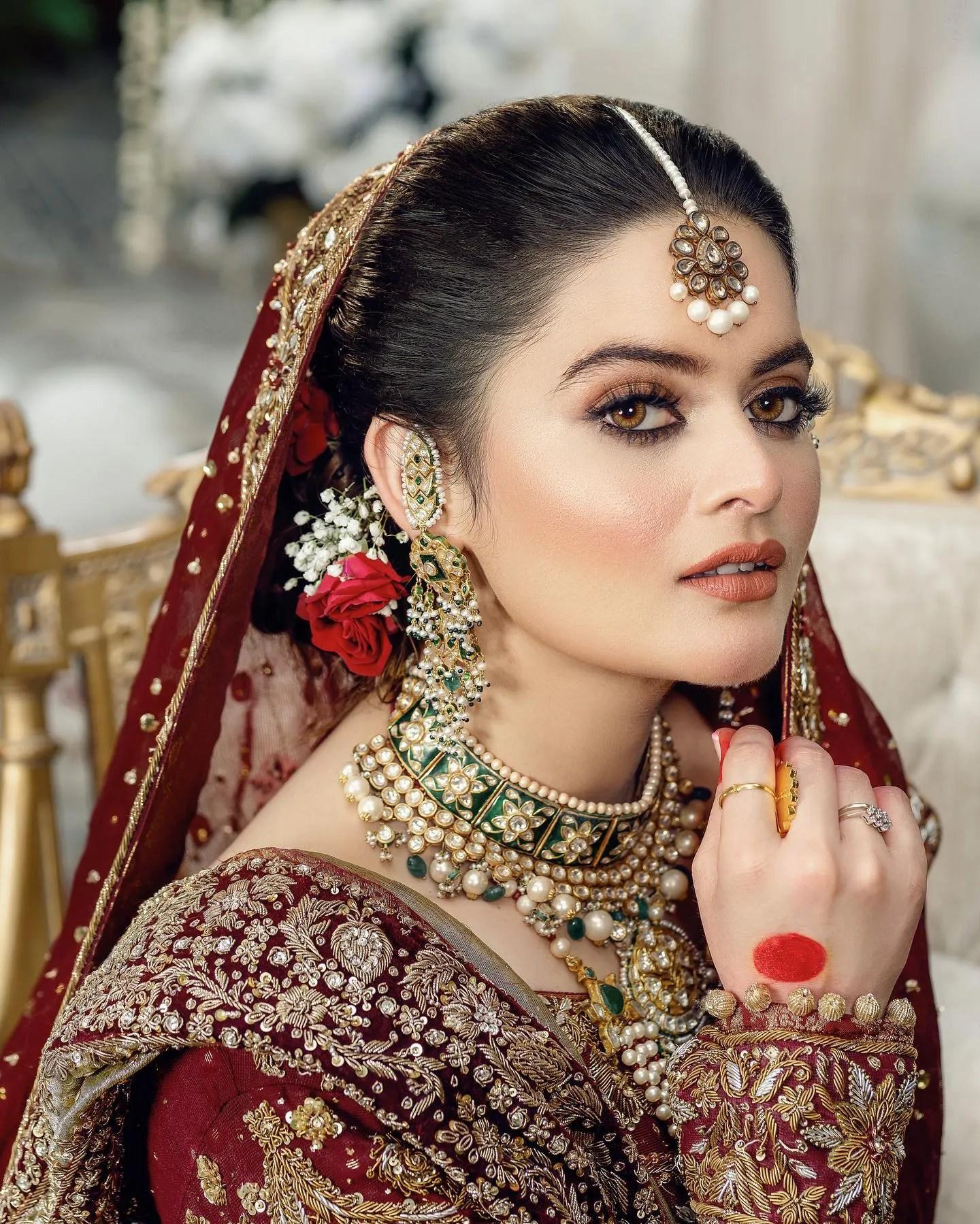 1440x1799 Latest Beautiful Bridal Photohoot of Minal Khan for Hifsa Khan Salon
