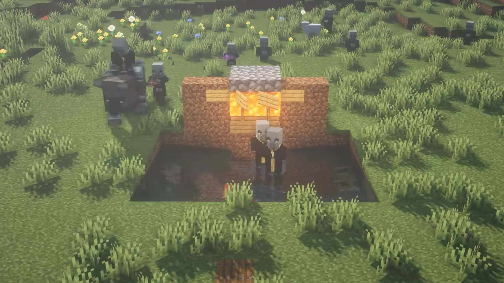 1920x1080 Download A Minecraft player tending to