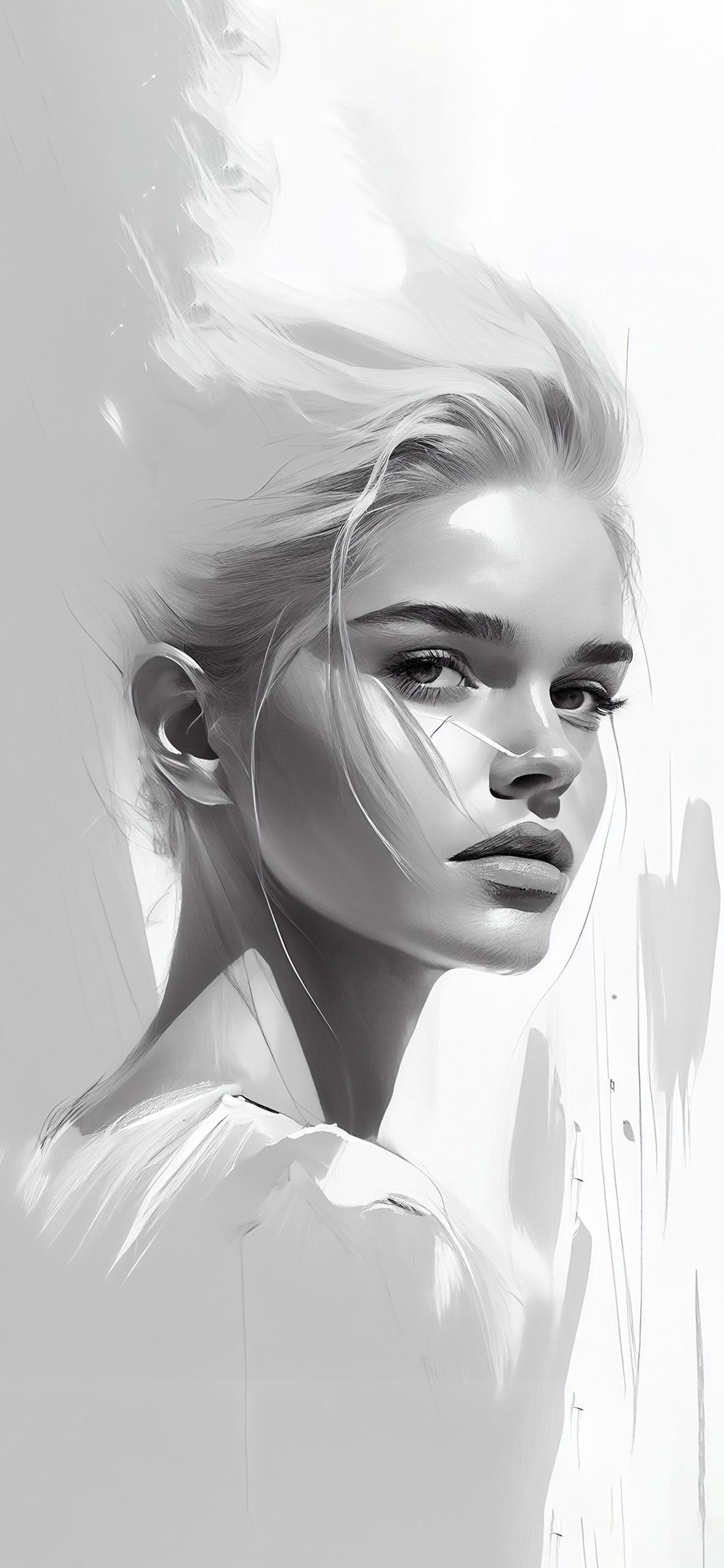 1183x2560 Aesthetic Girl White Wallpaper Aesthetic Wallpaper iPhone