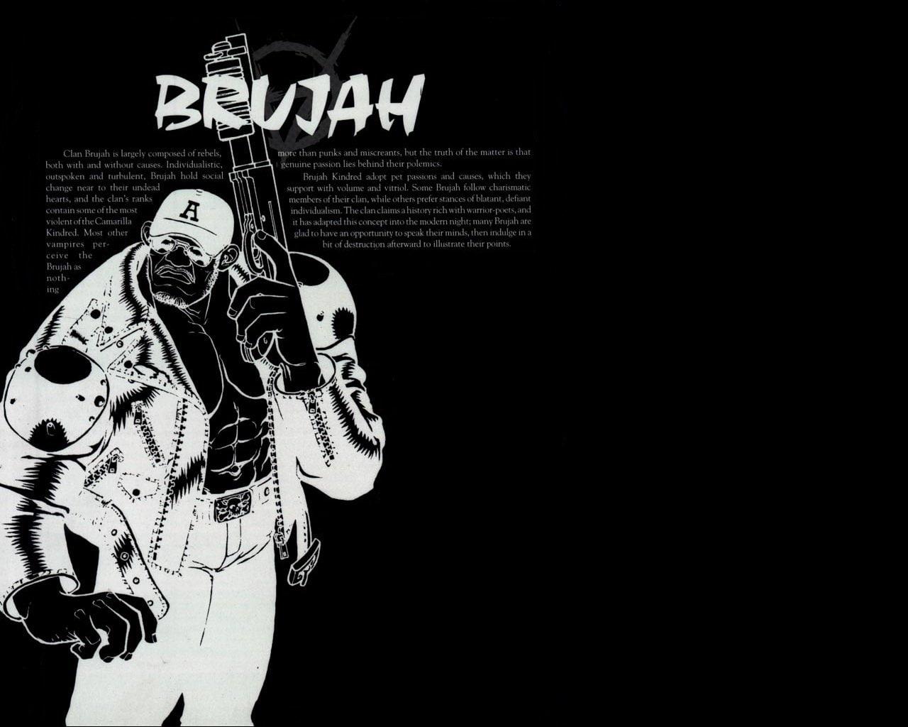 1280x1024 Wallpaper / Black and White, 720P, Vampire: The Masquerade, Video Game free download