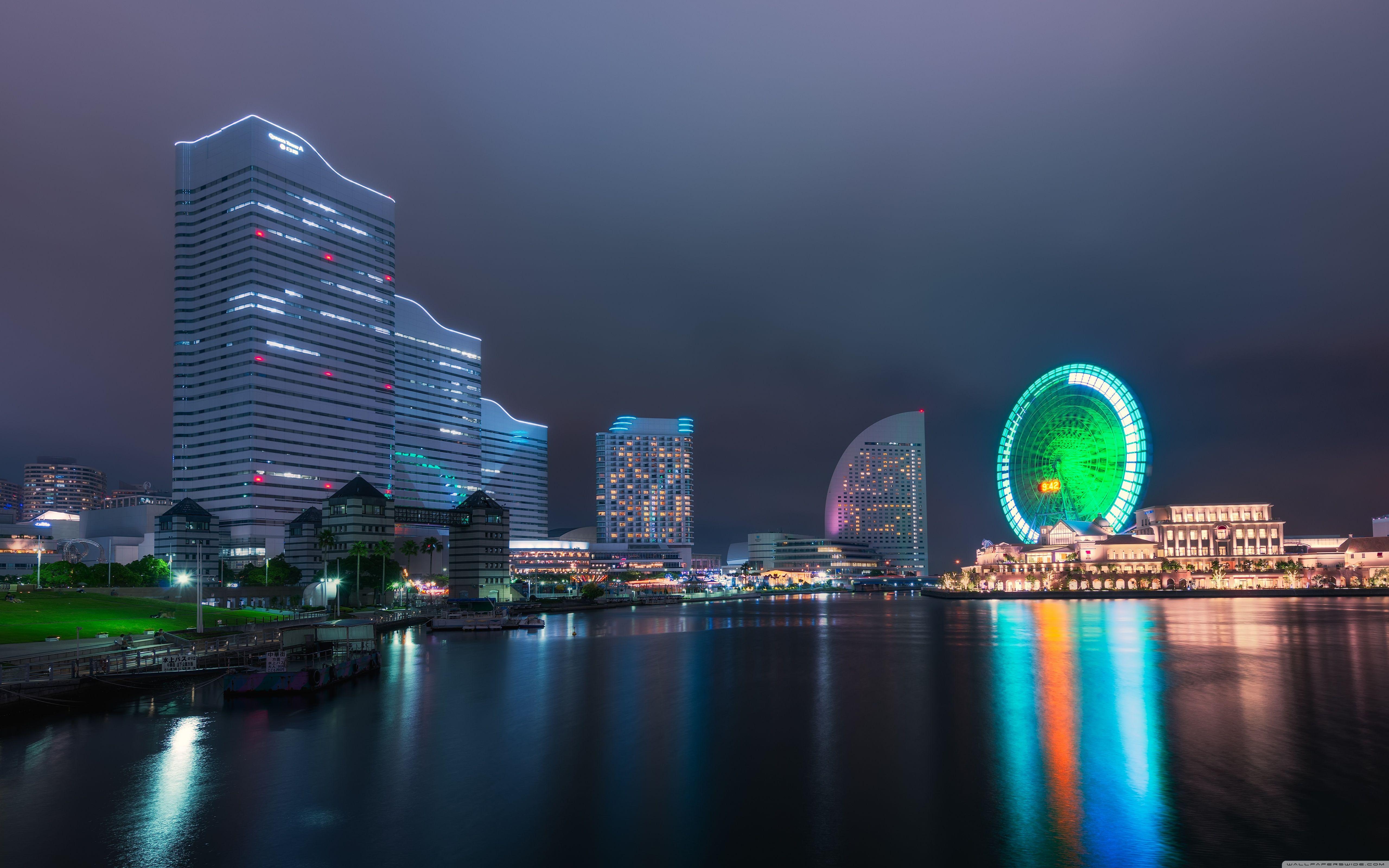 5120x3200 Yokohama Ferris Wheel ❤ 4K HD Desktop Wallpaper for 4K Ultra HD TV