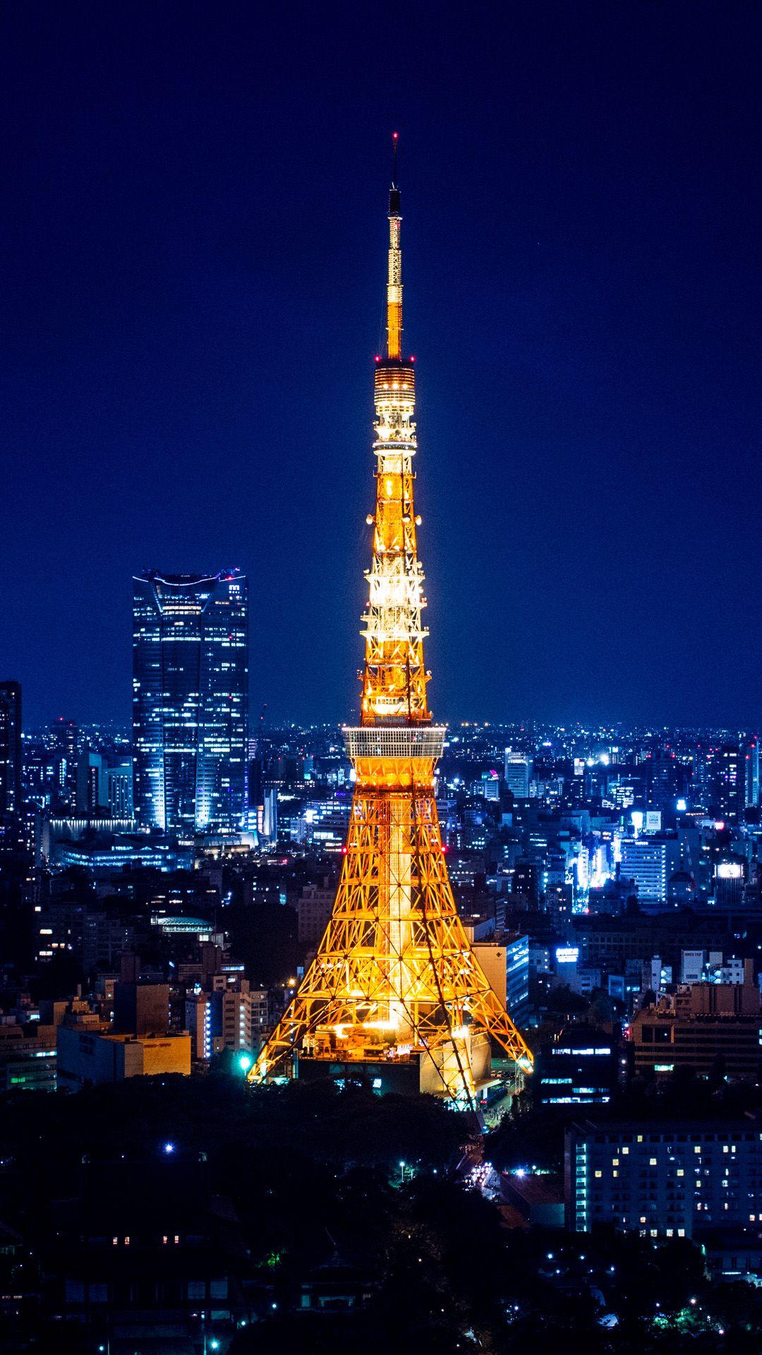 1080x1920 Tower Yokohama Night. Places Around the World