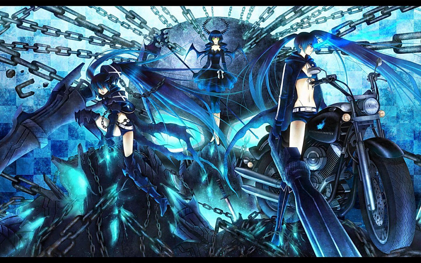 1440x900 Black Rock Shooter wallpaper picture download:5