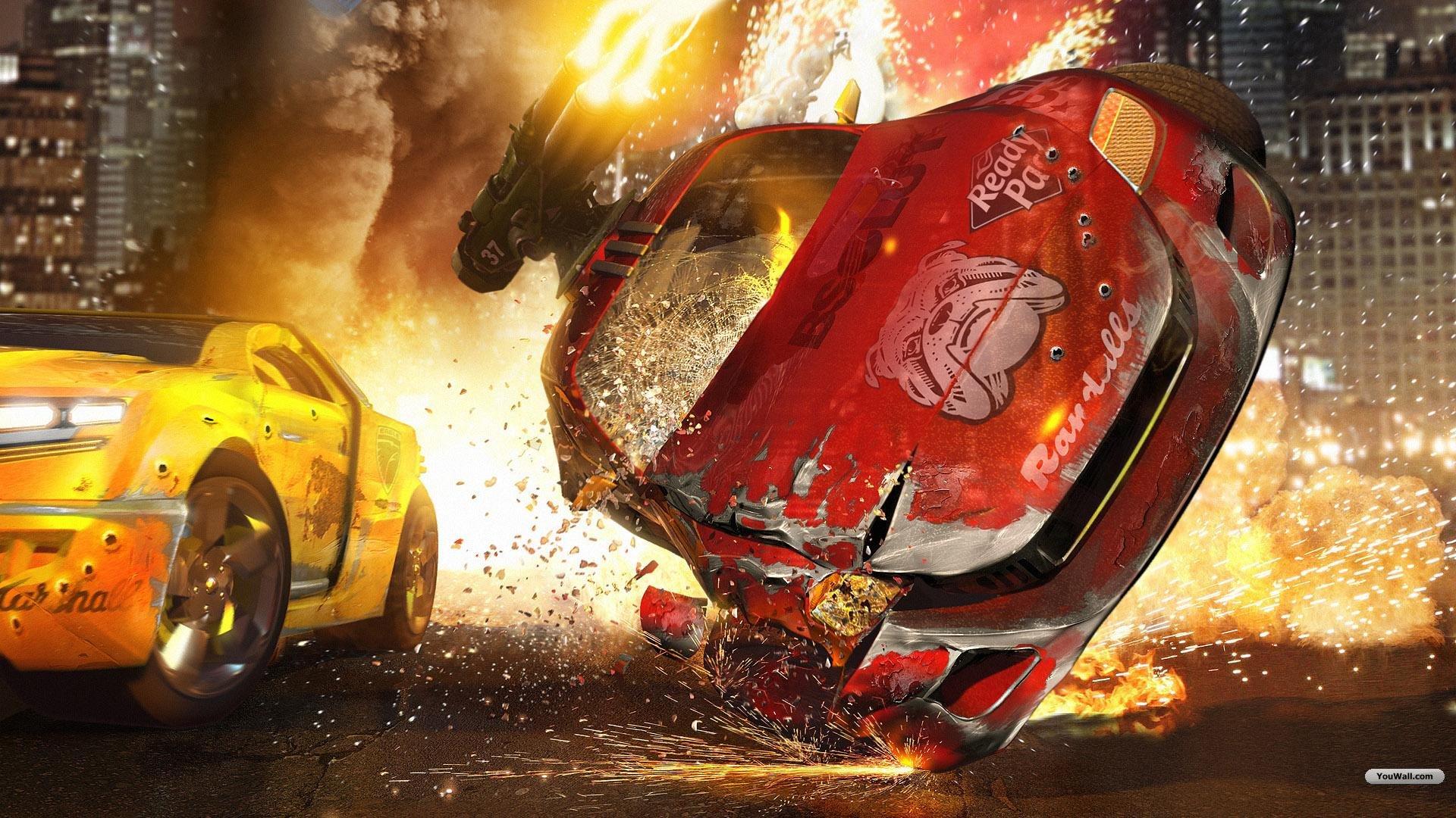 1920x1080 Free download YouWall Car Crash Wallpaper wallpaperwallpaperfree [1920x1080] for your Desktop, Mobile & Tablet. Explore Car Crash Wallpaper. Wallpaper Car, Car Background, Car Wallpaper