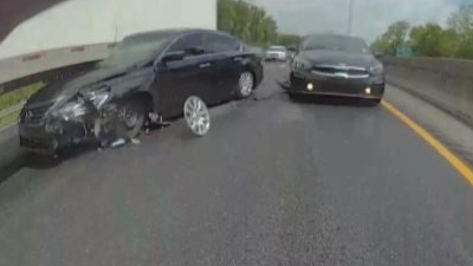 1920x1080 Driver's Tesla Captures Shocking Crash On I 77