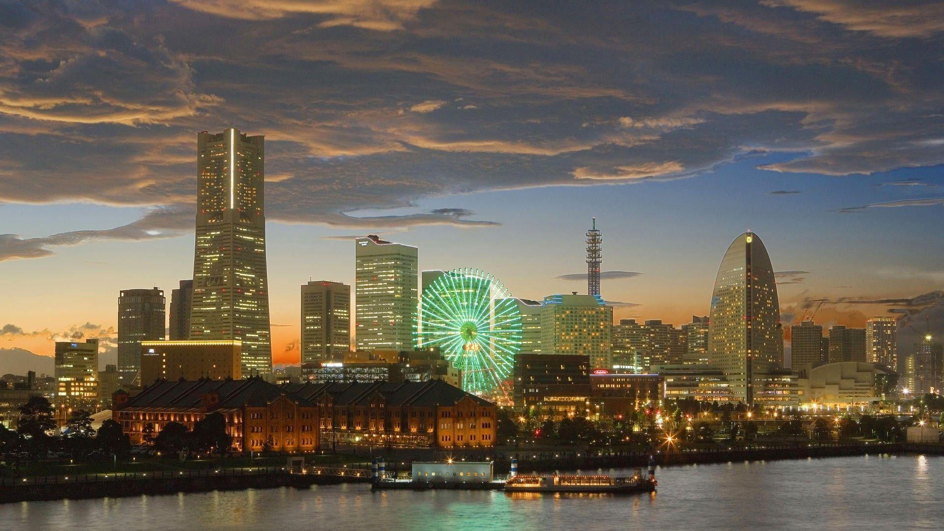 1920x1080 Yokohama Tag wallpaper: Yokohama City Japanese Ocean Scenery Japan