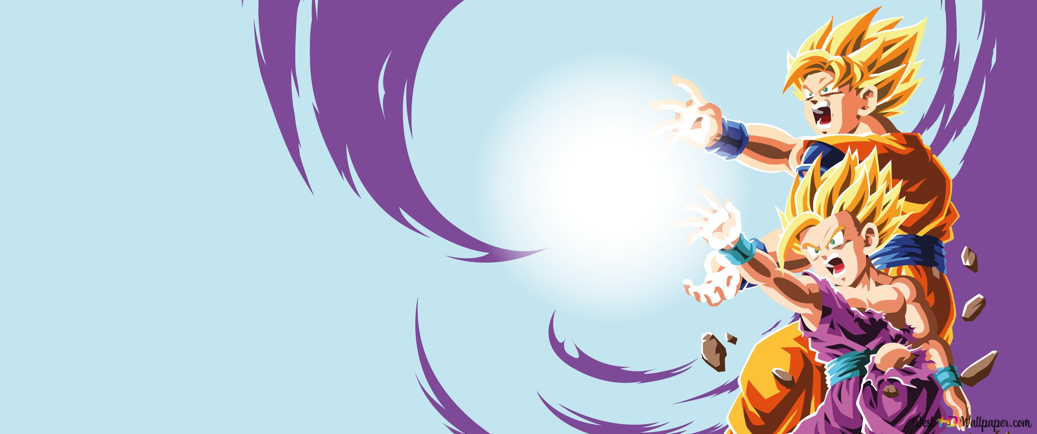 3440x1440 Dragon Ball Z & Goku 4K wallpaper download