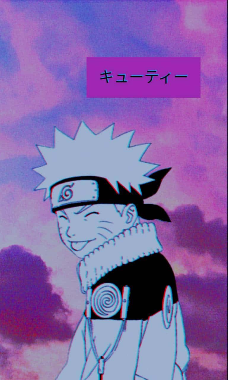 769x1280 Download A Picture Of A Naruto Character With A Purple Sky Wallpaper