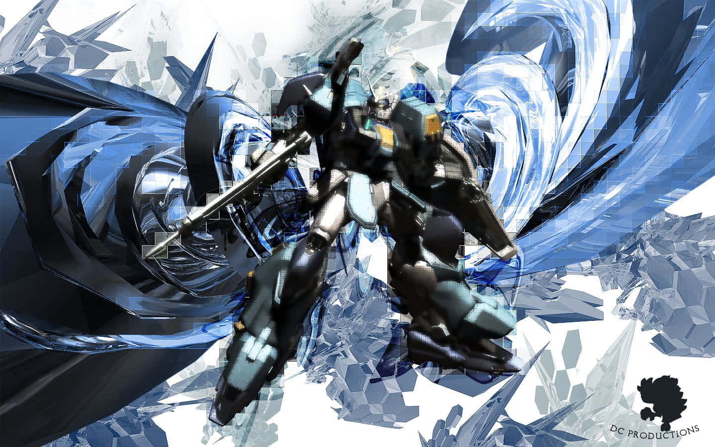 1440x900 Download Black And White Gundam Desktop Wallpaper