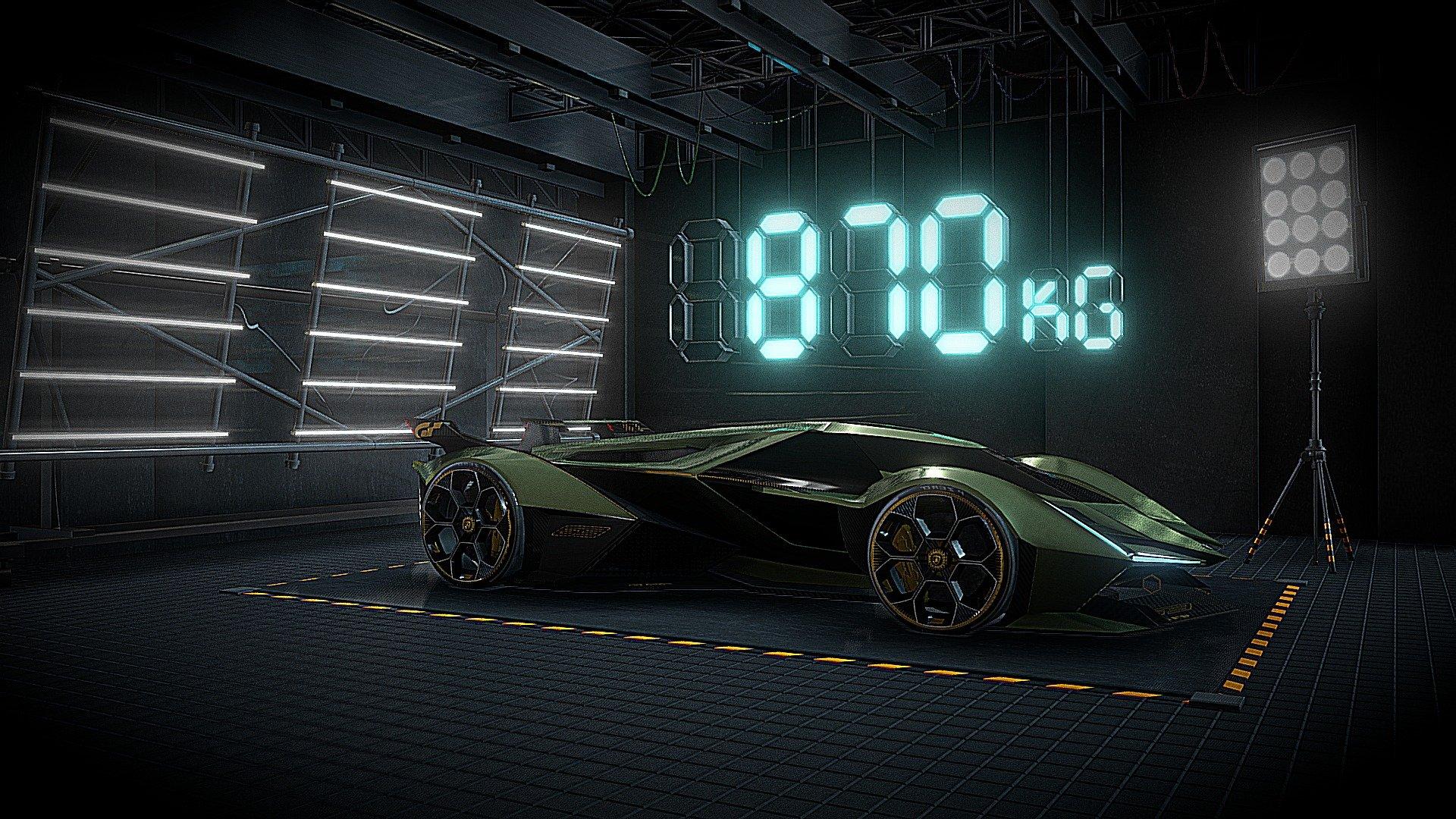 1920x1080 Lamborghini Vision Gran Turismo studio Free 3D model by SDC PERFORMANCE™️ [aae1487]