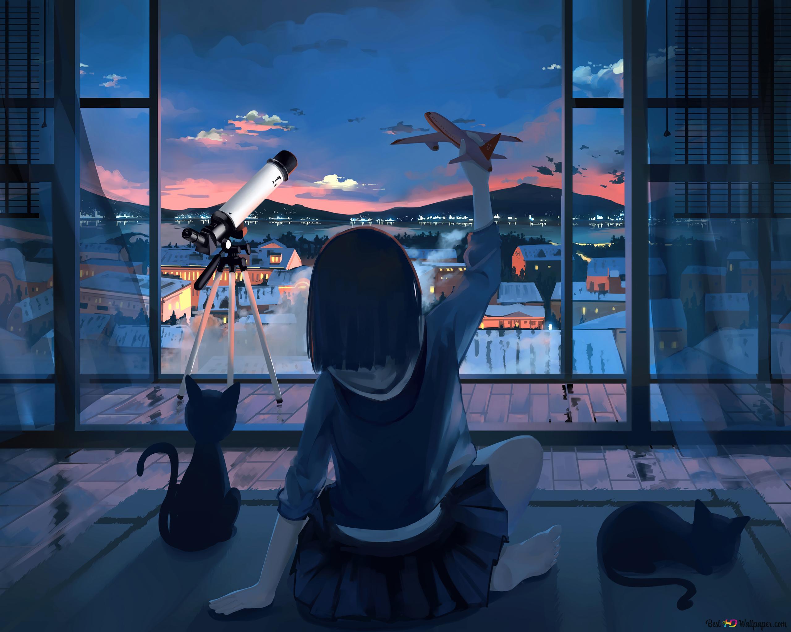 Anime Balcony Wallpapers - Top Free Anime Balcony Backgrounds ...