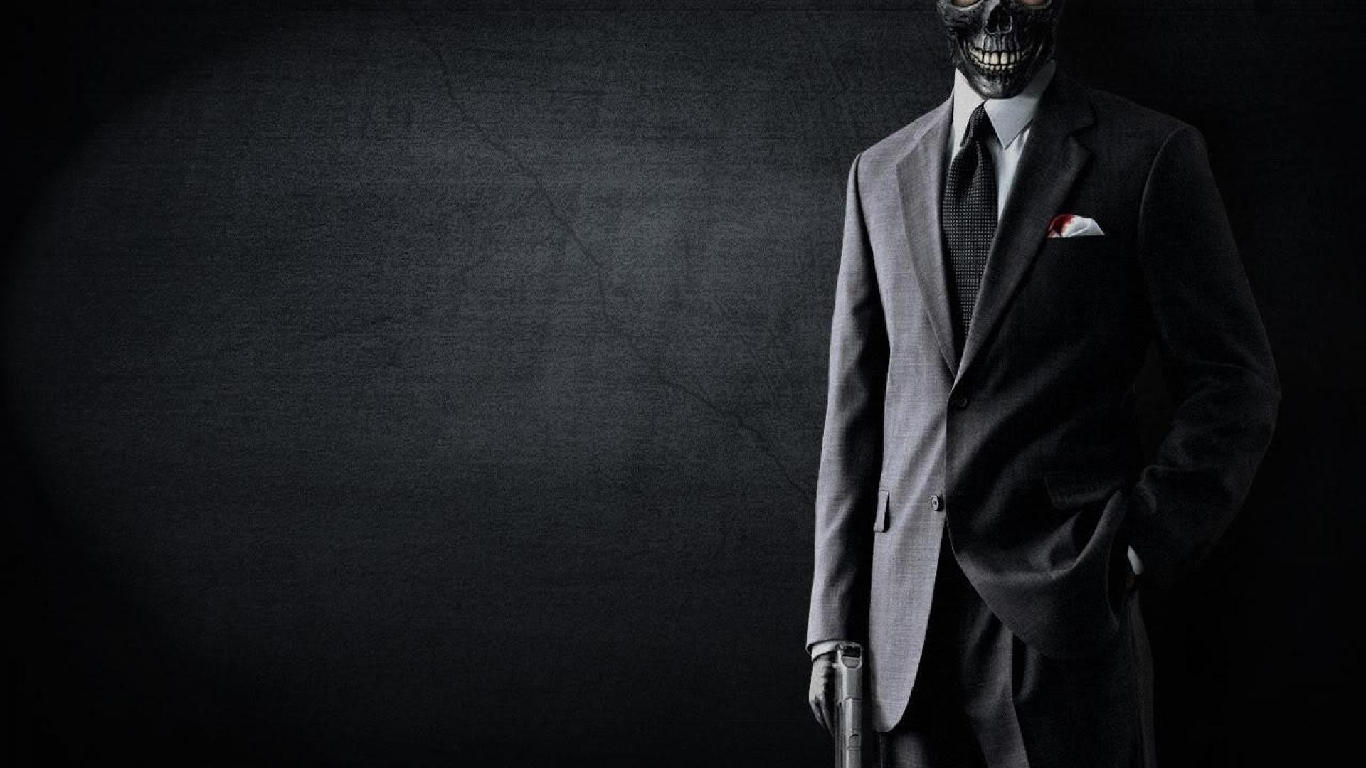 1920x1080 Free download Guns men skulls suit weapons wallpaper 80189 [1920x1080] for your Desktop, Mobile & Tablet. Explore Suits Wallpaper. Iron Man Suits Wallpaper, Bathing Suits Wallpaper