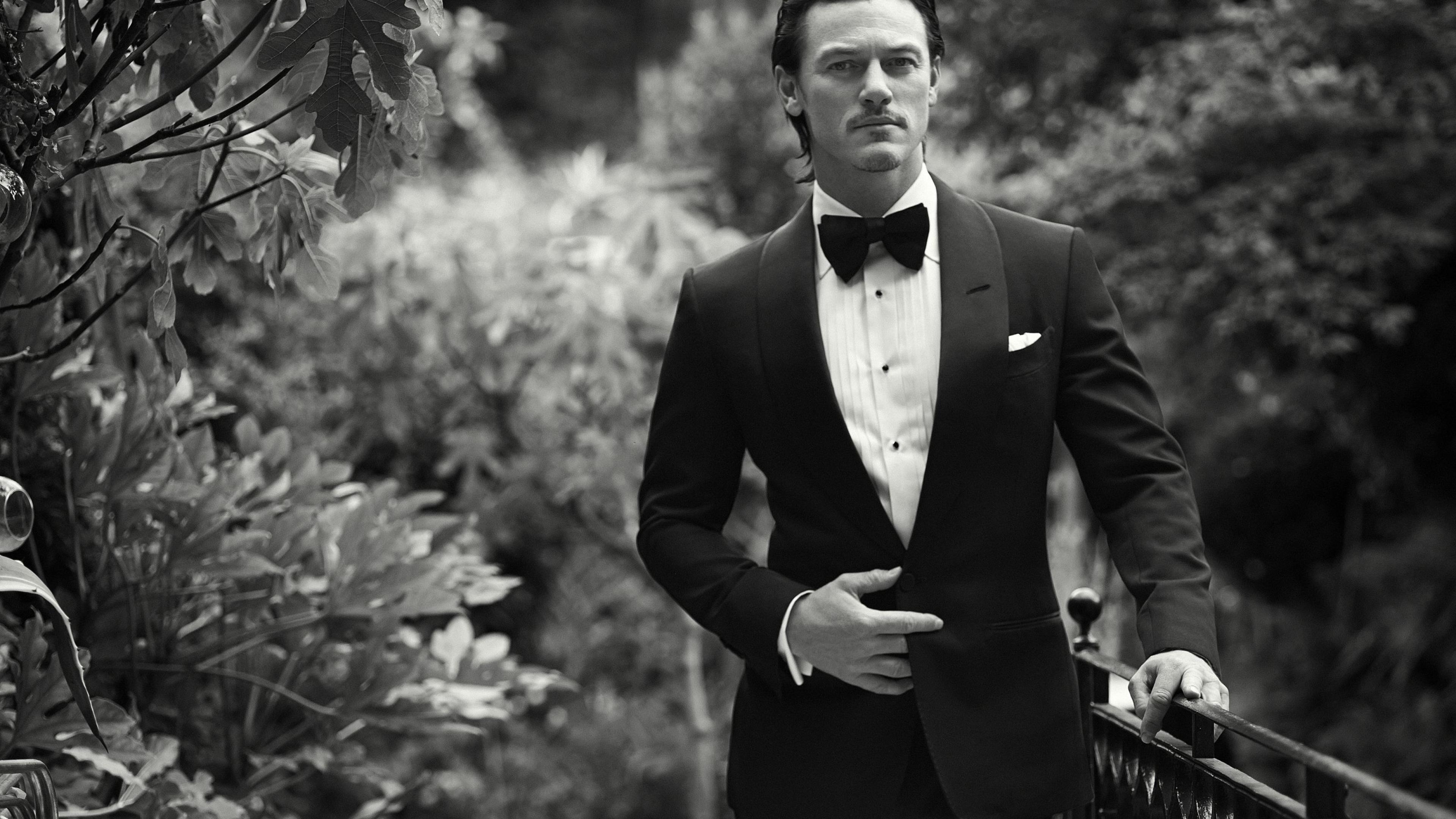 3840x2160 Wallpaper Formal Wear, Gentleman, Black, Film, Male, Background Free Image