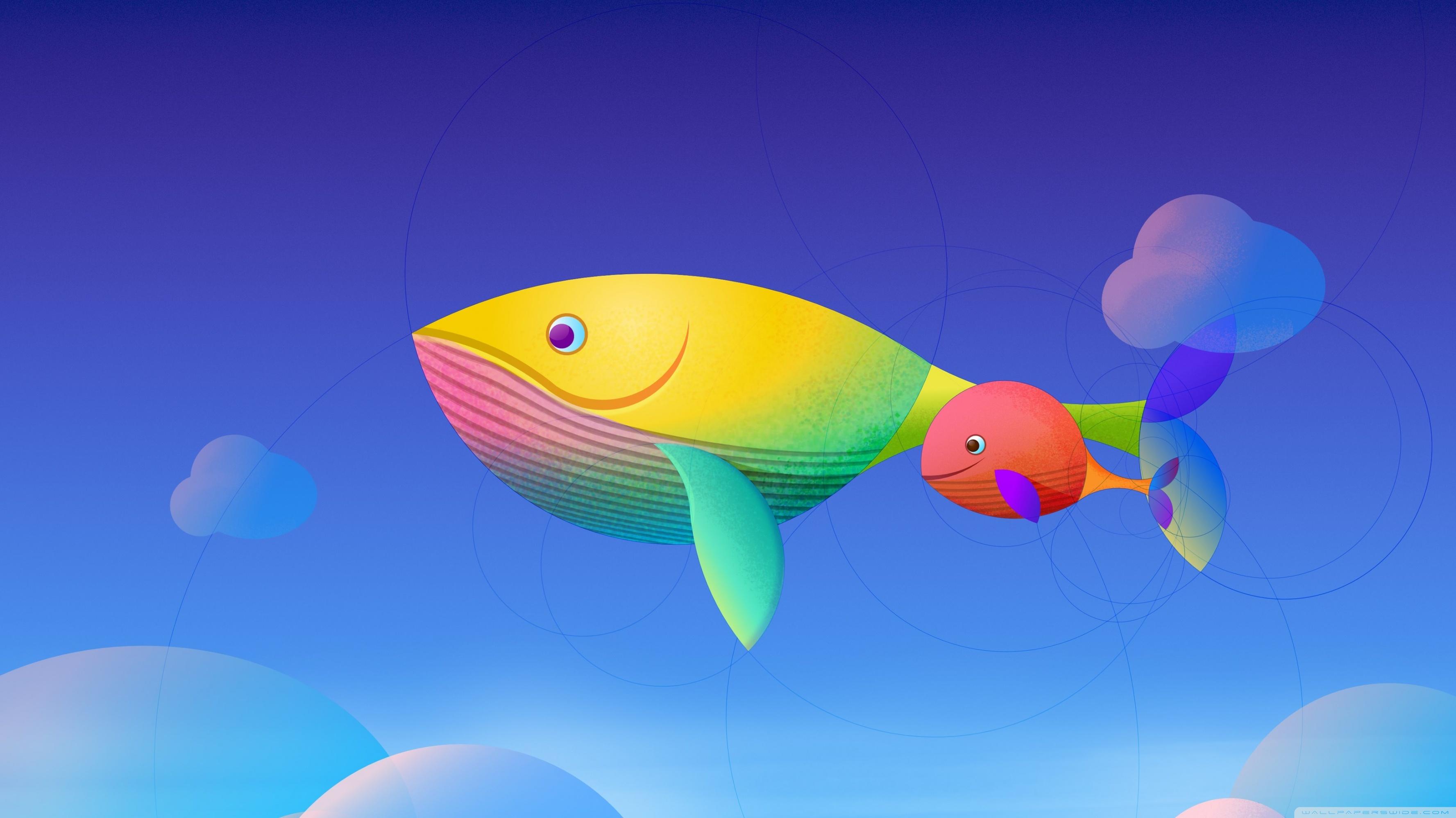 3554x1999 Flying Whales Ultra HD Desktop Background Wallpaper for 4K UHD TV : Multi Display, Dual & Triple Monitor : Tablet