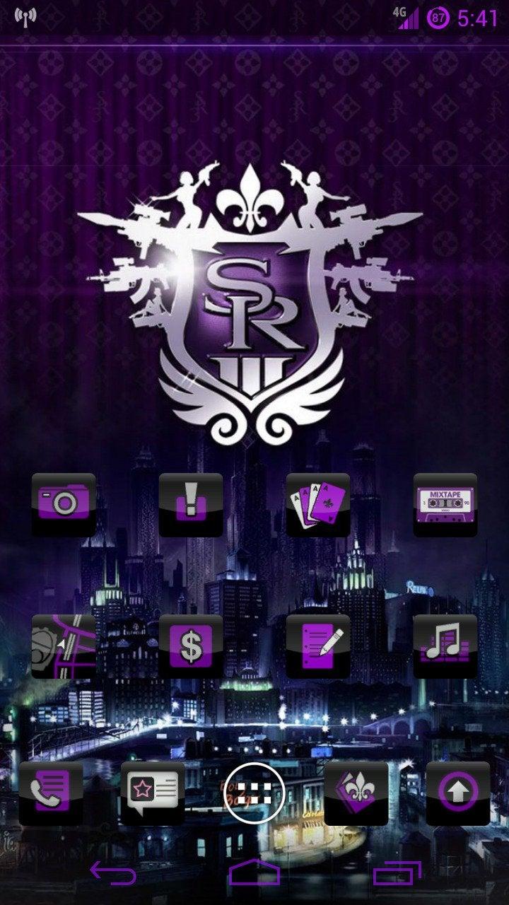 720x1280 In honor of the Saints Row IV announcement, I decided to skin my phone in a similar style to the Boss' phone