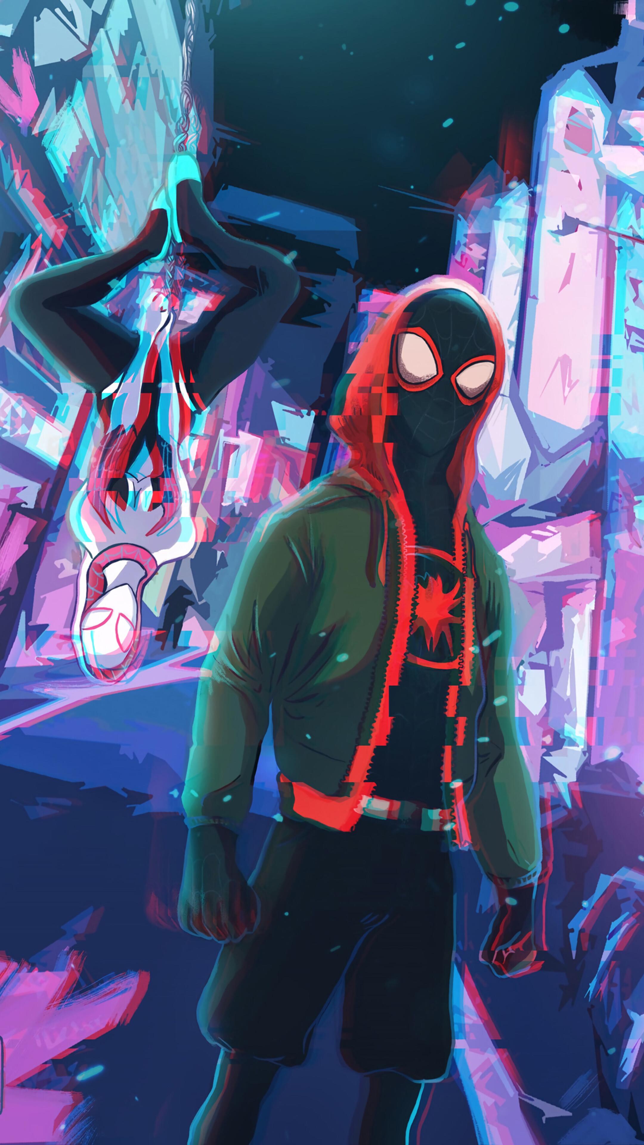 2160x3840 Miles Morales, Spider Gwen, Spider Man, 4k Gallery HD Wallpaper