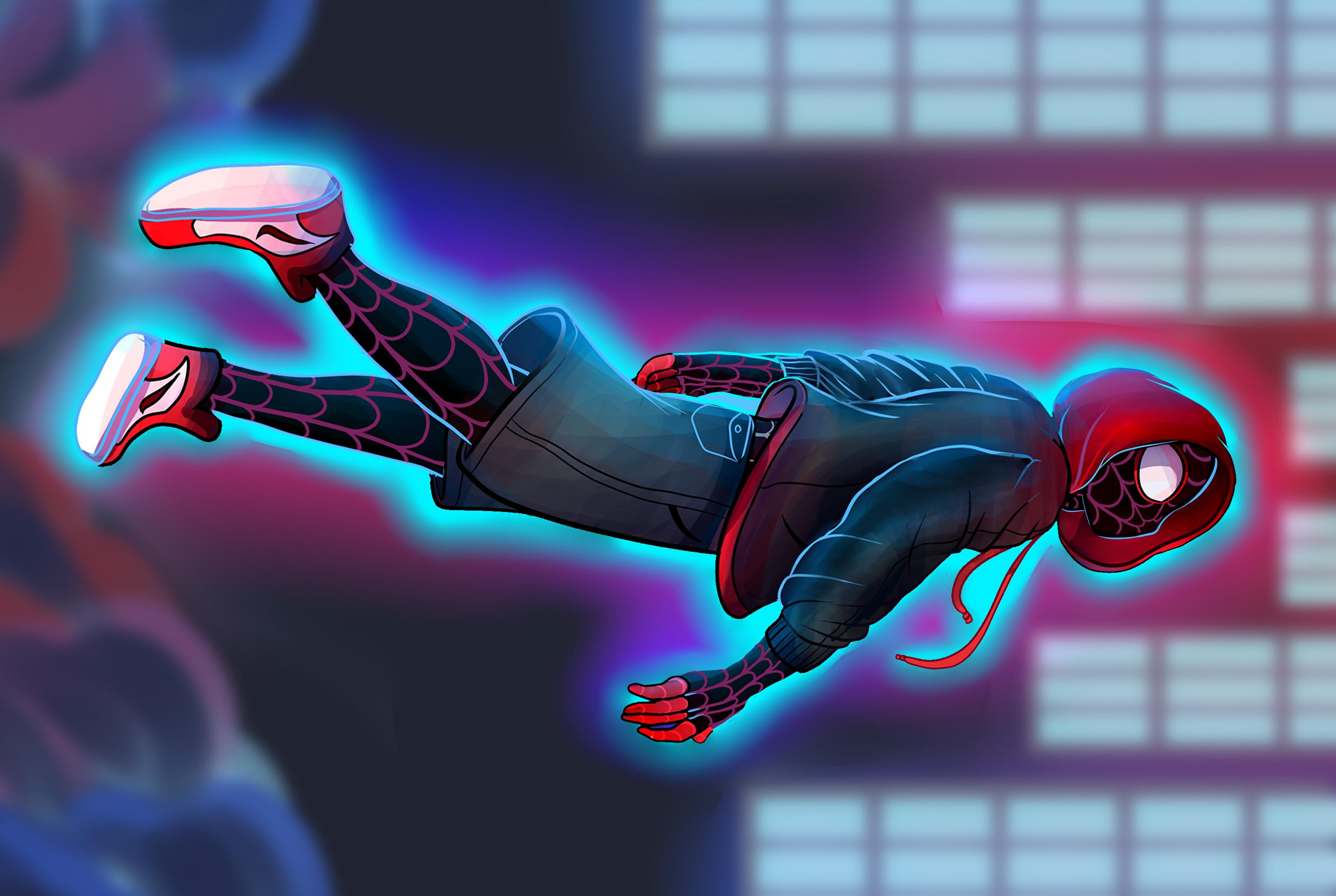 2880x1932 Wallpaper Spider Man, Miles Morales, Gwen Stacy, Superhero, Fan Art, Background Free Image