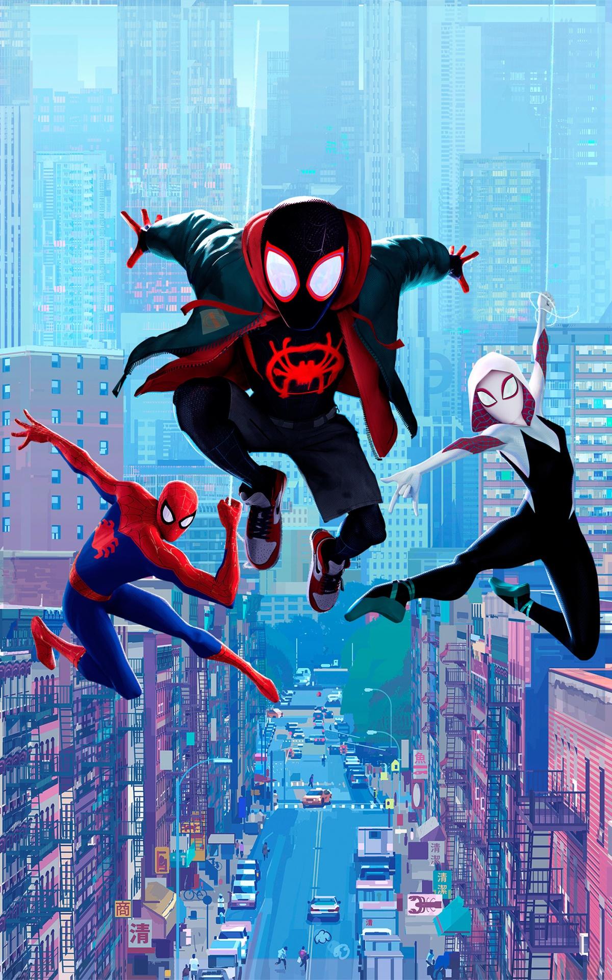 1200x1920 Wallpaper / Movie Spider Man: Into The Spider Verse Phone Wallpaper, Miles Morales, Spider Man, Spider Gwen, 1200x1920 Free Download