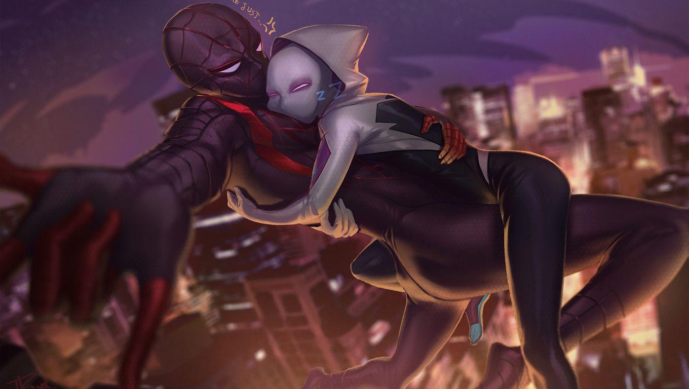 1360x768 Miles And Gwen Wallpaper
