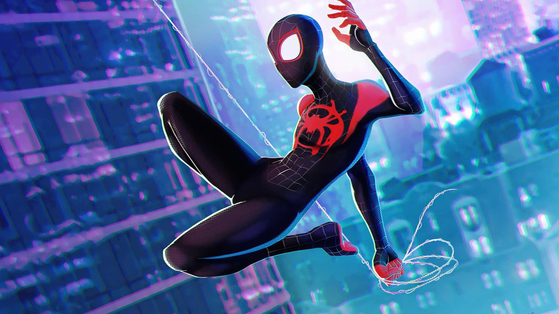 1920x1080 Download Spider Man, Miles Morales and Spider Gwen in 4K Wallpaper