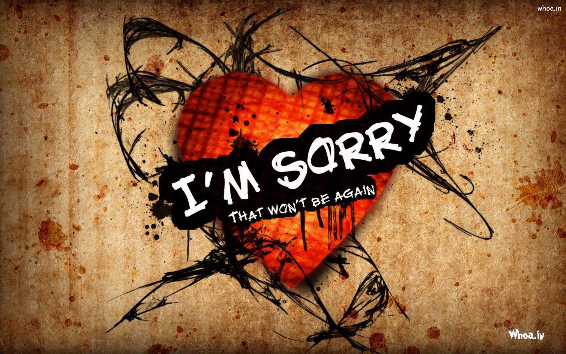 1920x1200 I'm Sorry That Won't Be Again In Red Heart Wallpaper
