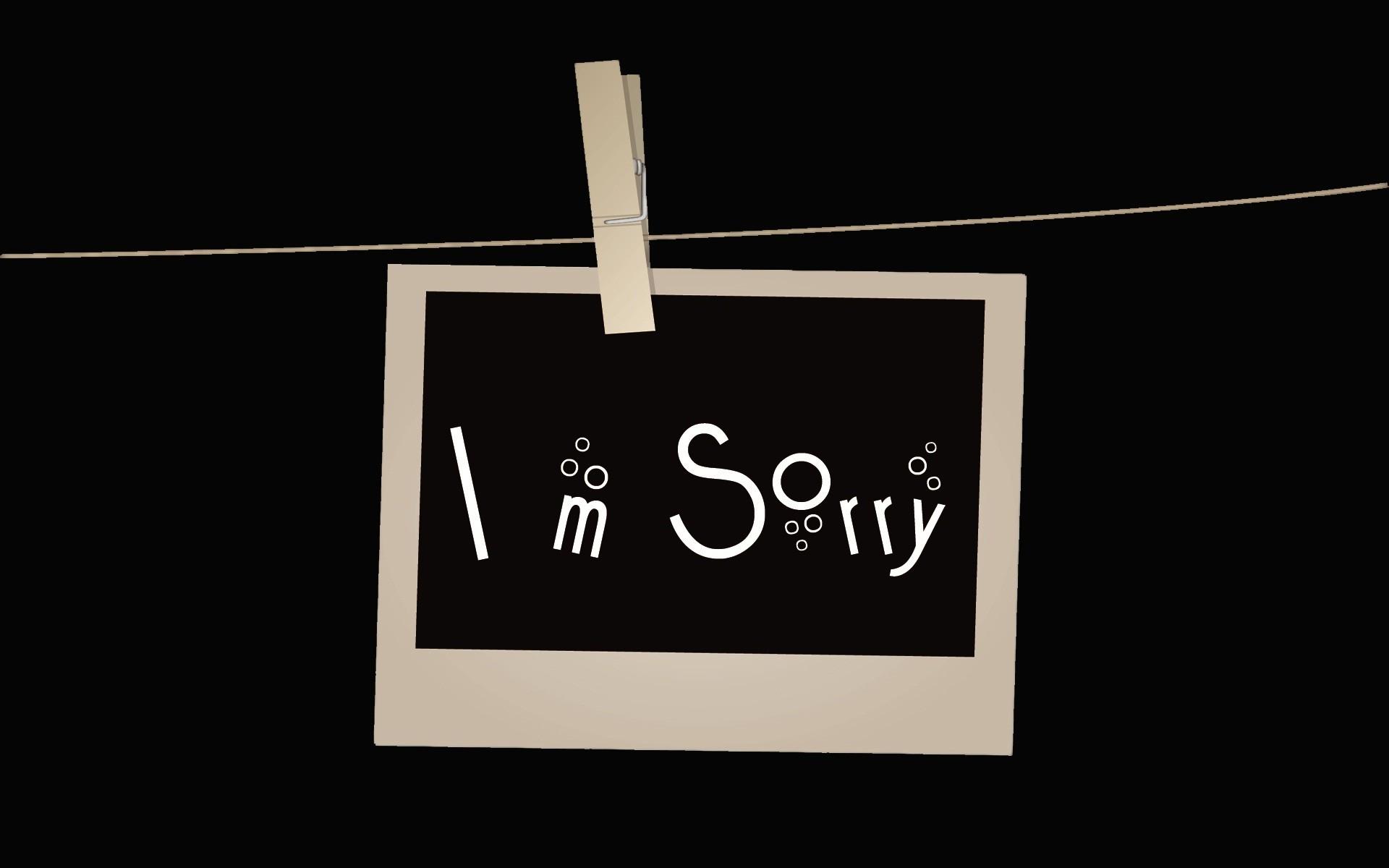 1920x1200 Im Sorry Wallpaper