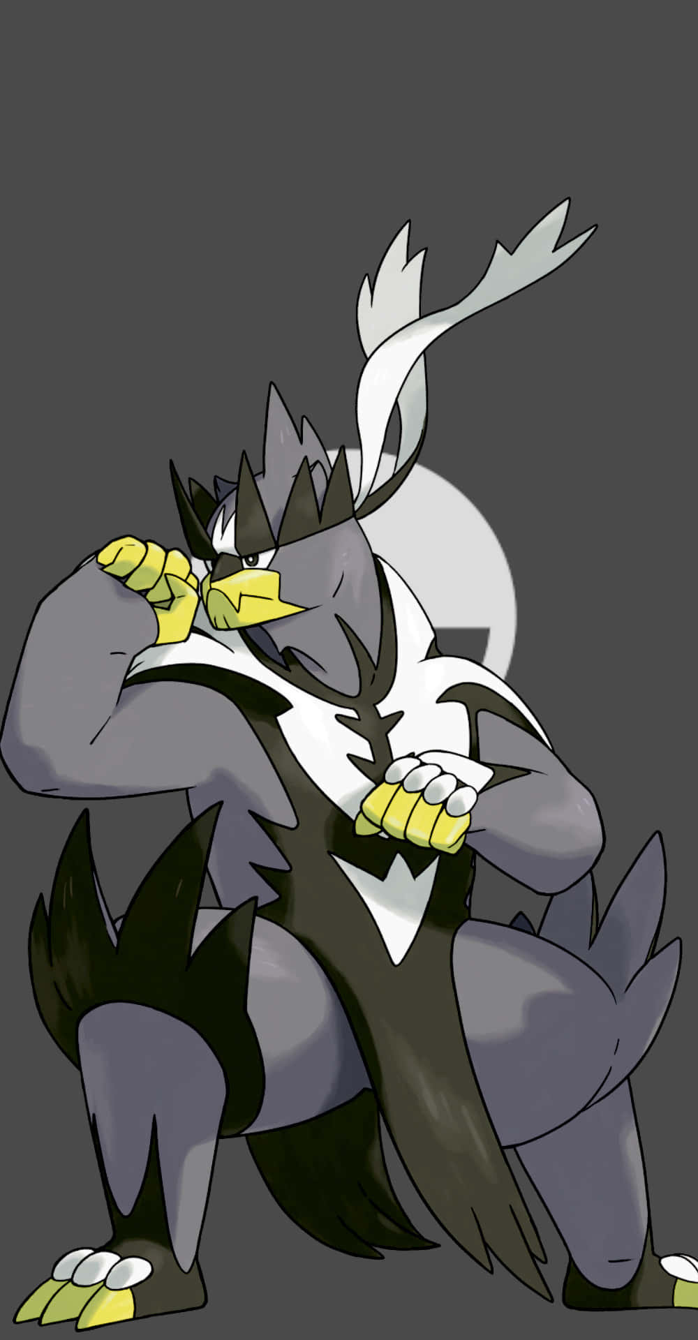 1000x1920 Download Urshifu In Gray Background Wallpaper