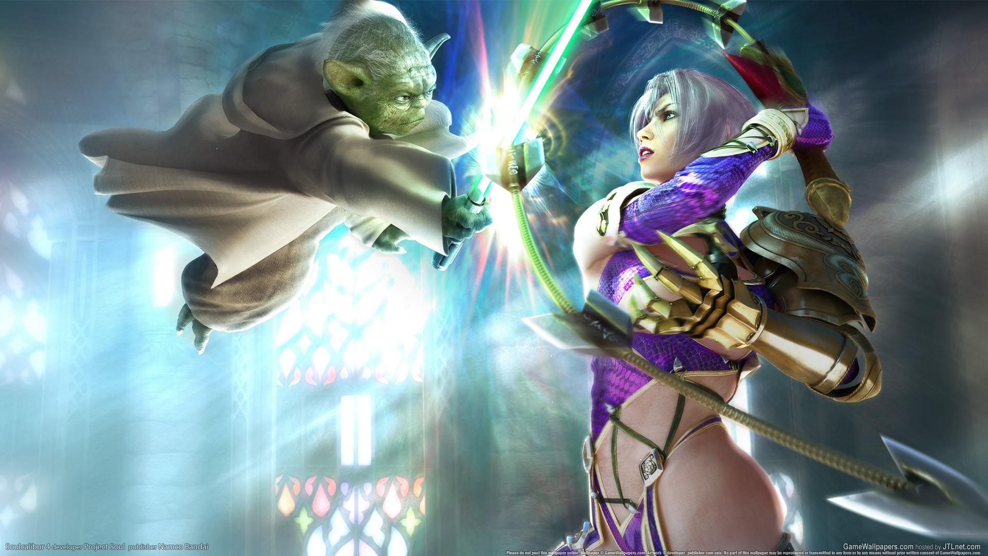 1920x1080 Video game Ivy Valentine Soul Calibur Yoda Desktop wallpaper 1920x1080