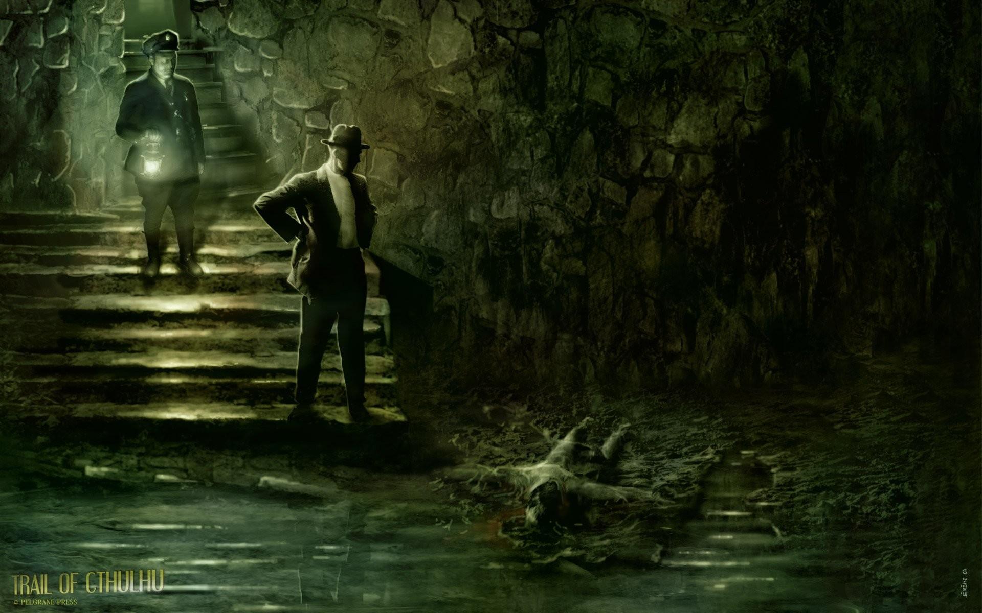 1920x1200 TRAIL OF CTHULHU Horror Rpg Survival Shooter Call Cthulhu Fantasy Trail Wallpaper